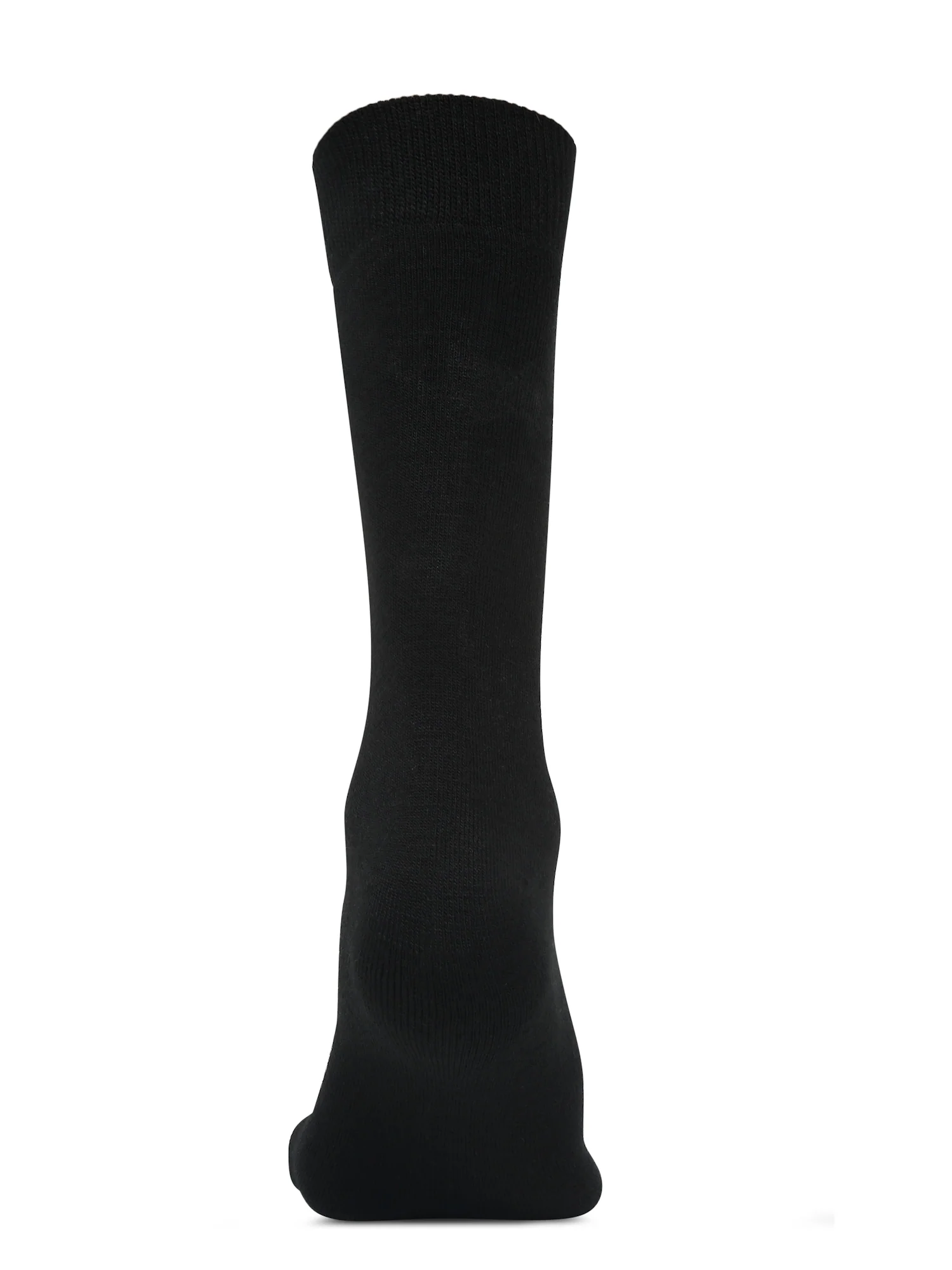 Men's Black Basic Crew length Socks -Pack of 3 - Image 4