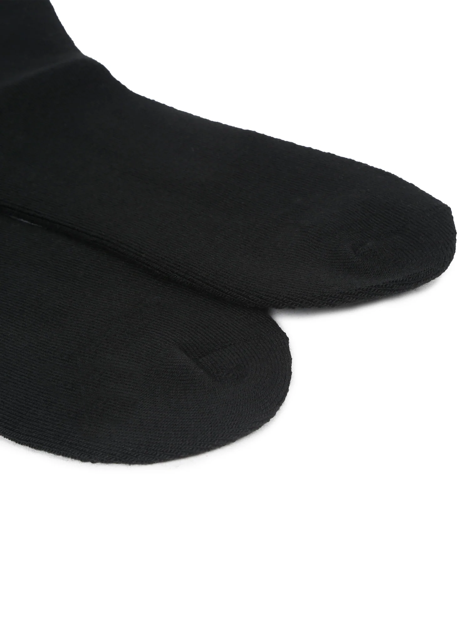 Men's Black Basic Crew length Socks -Pack of 3 - Image 6
