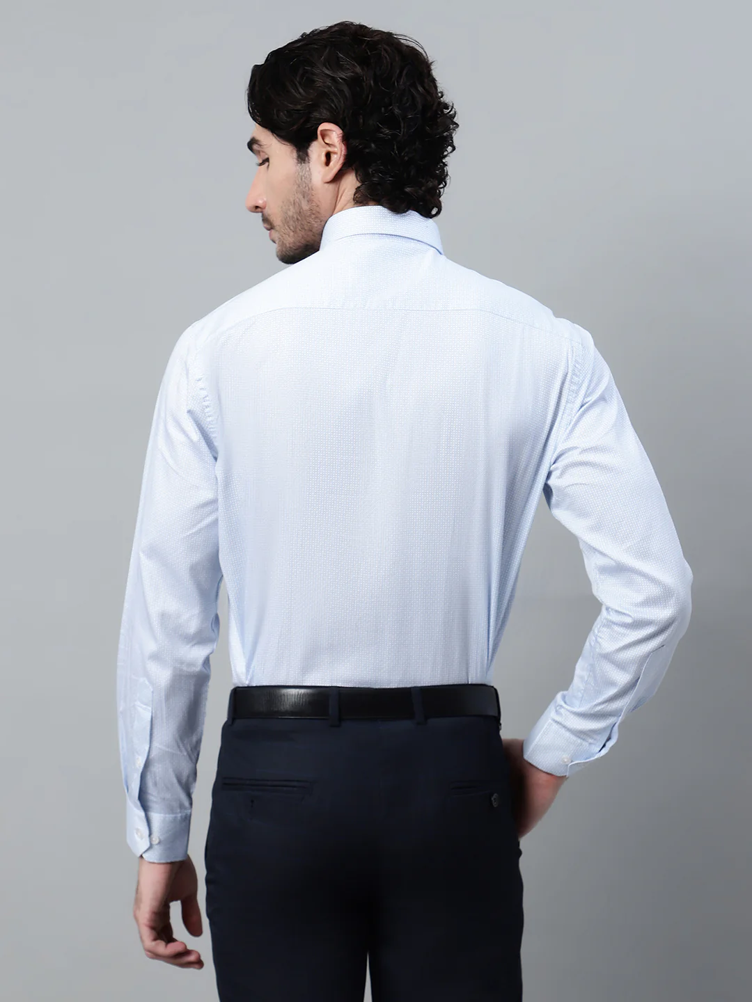 Formal Shirt for Men l Breathable & Soft with Color Fastness Regular Fit Spread Collar Neck Cotton Fabric Printed Pattern - Image 2