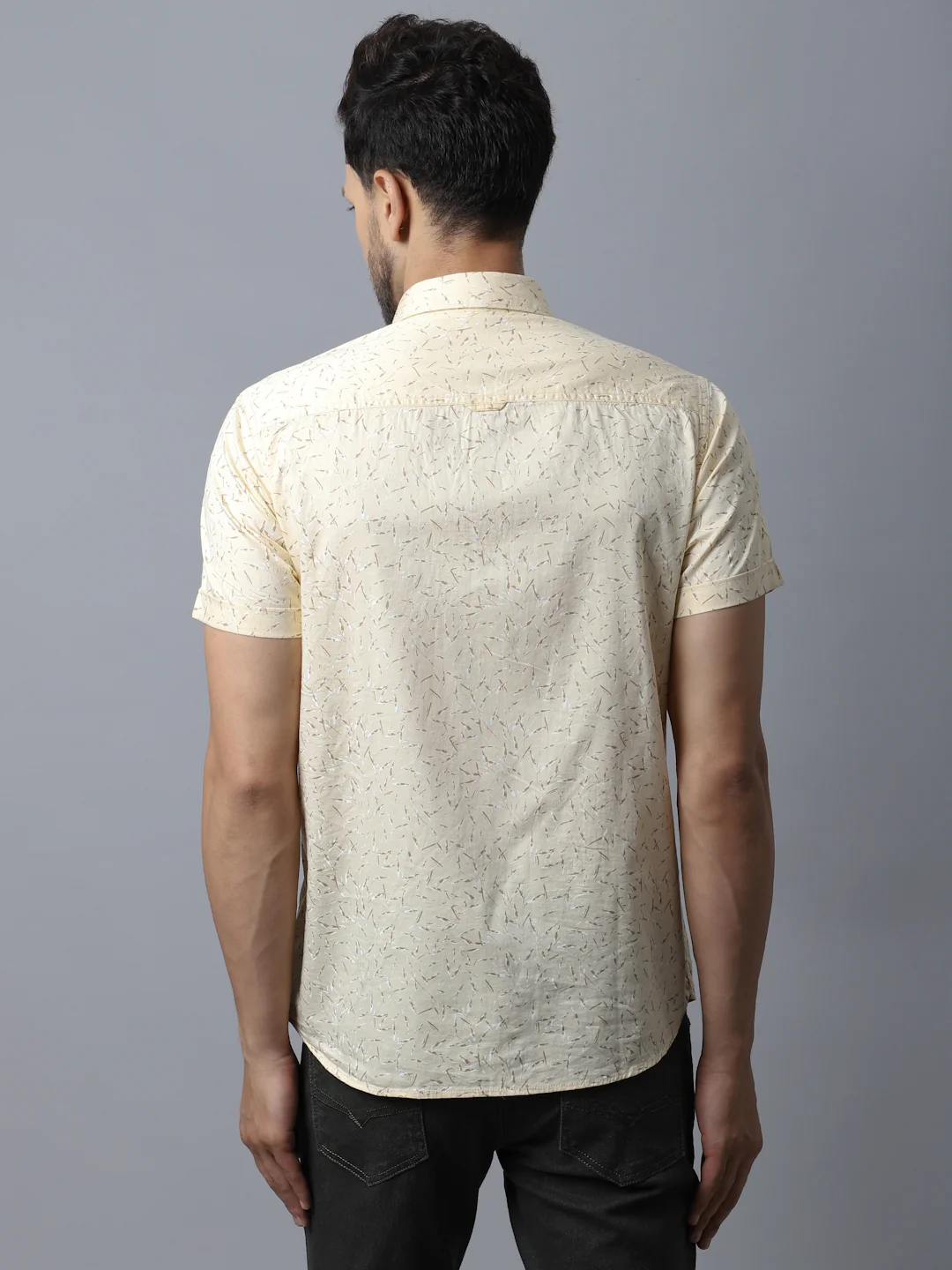 Casual Shirt for Men | Breathable & Soft with Color Fastness Regular Fit Spread Collar Neck Cotton Fabric Printed Pattern - Image 2