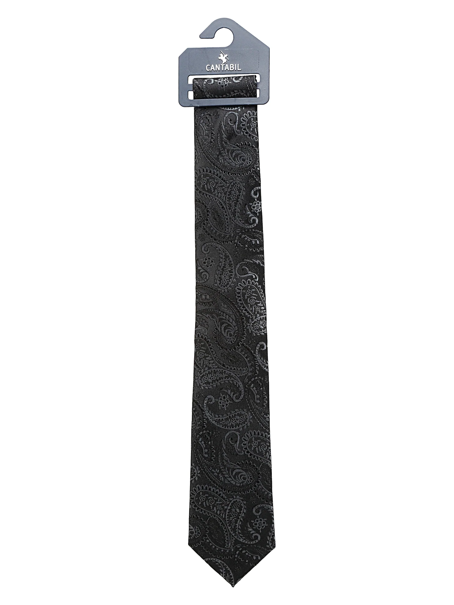 Men's Black Fashion Broad Tie - Image 3