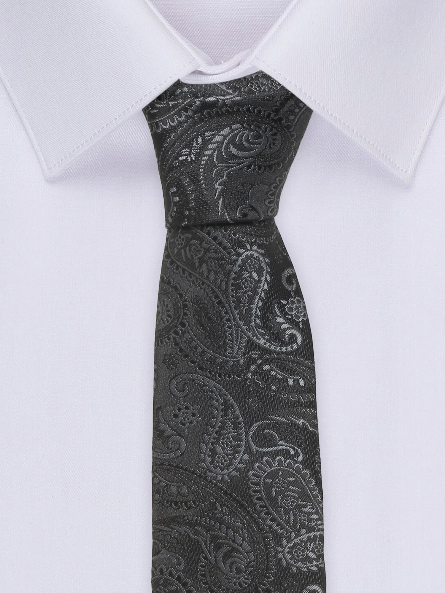 Men's Black Fashion Broad Tie - Image 5