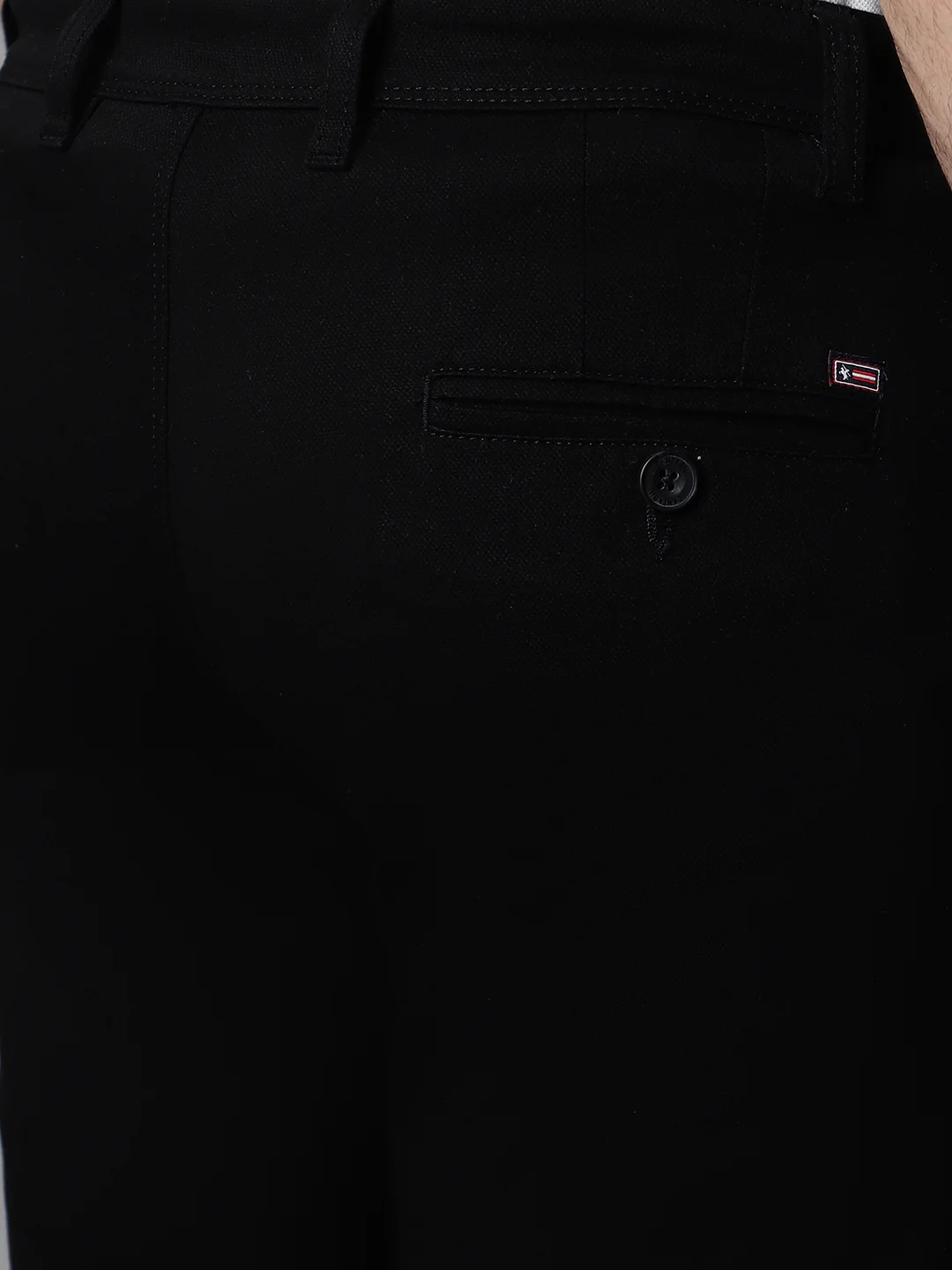Casual Trouser for Men | Breathable & Soft with Color Fastness Regular Fit Cotton Blend Fabric Solid Pattern Button Closure - Image 6