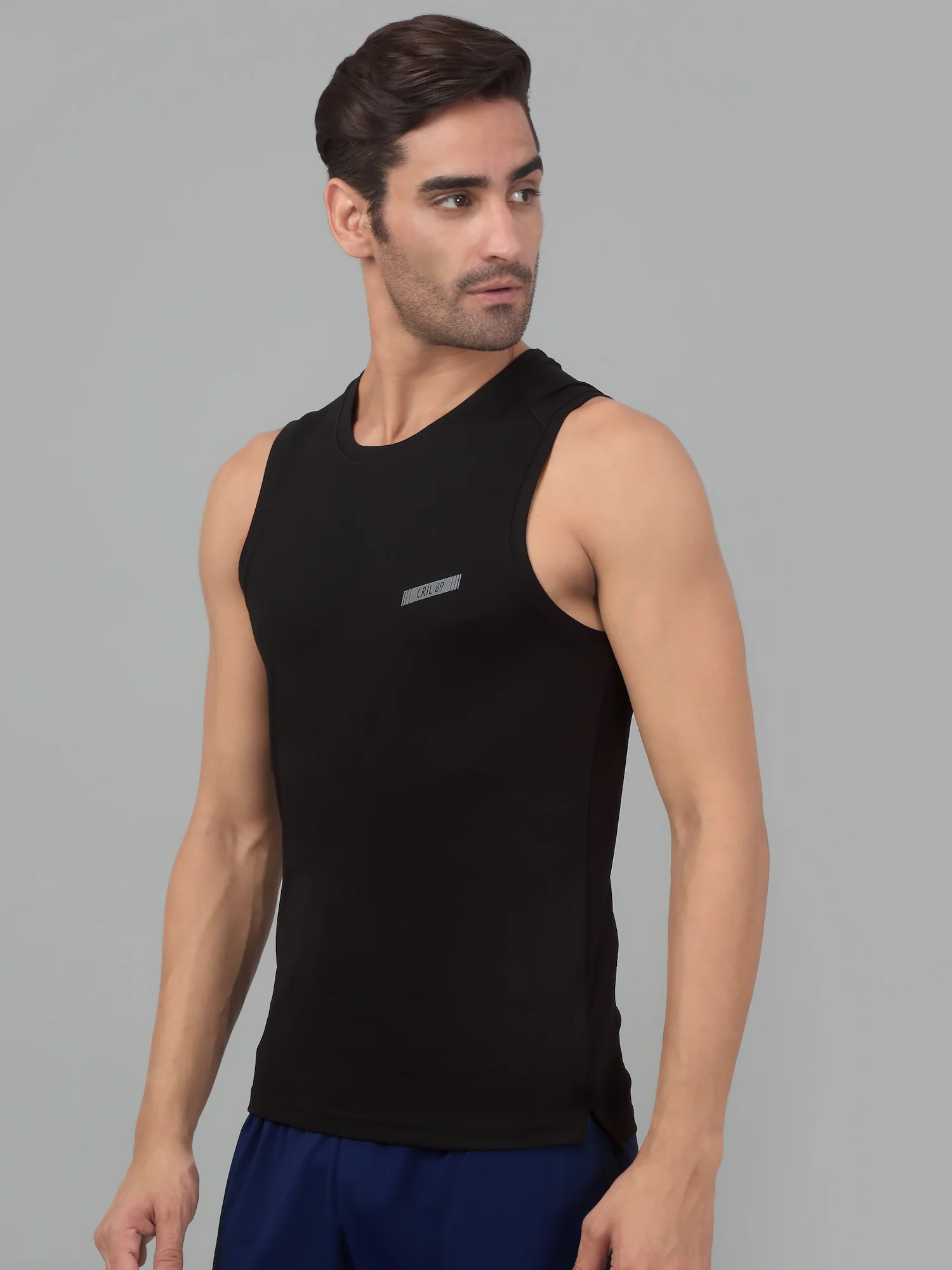 T-Shirt for Men | Breathable & Soft with Color Fastness Regular Fit Round Neck Polyester Fabric Solid Pattern - Image 3