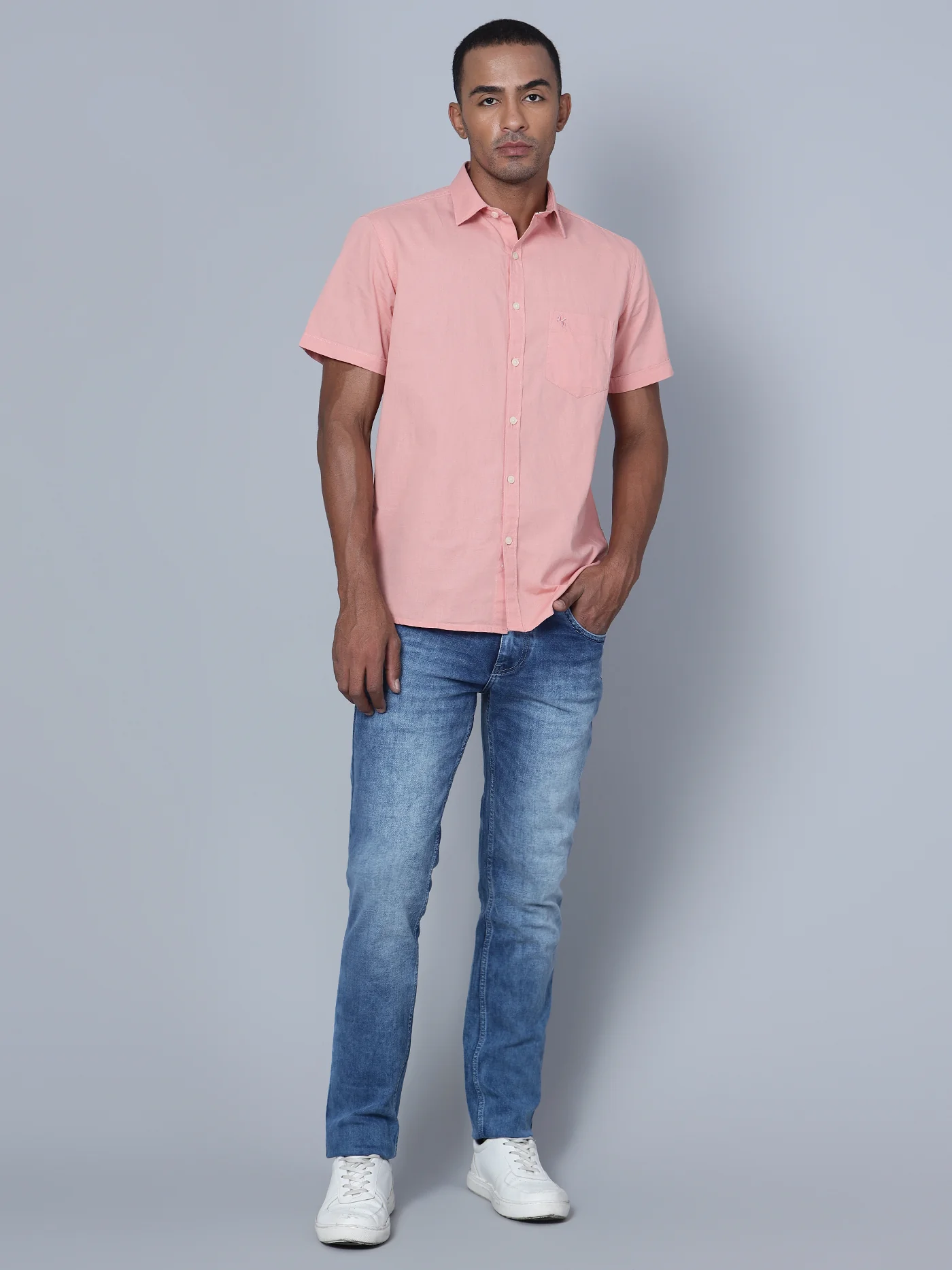 Denim Jeans for Men l Breathable & Soft with Color Fastness Ultra Narrow Fit Cotton Fabric Solid Pattern Button Closure - Image 6