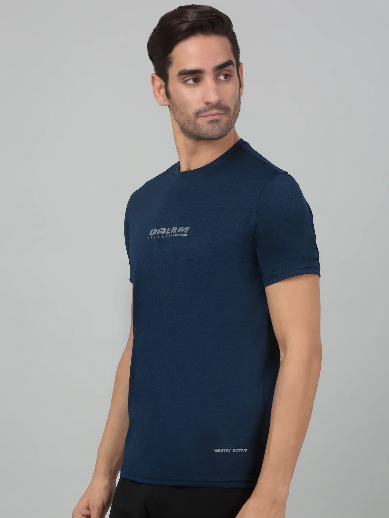 T-Shirt for Men | Breathable & Soft with Color Fastness Regular Fit Round Neck Polyester Fabric Printed Pattern - Image 3