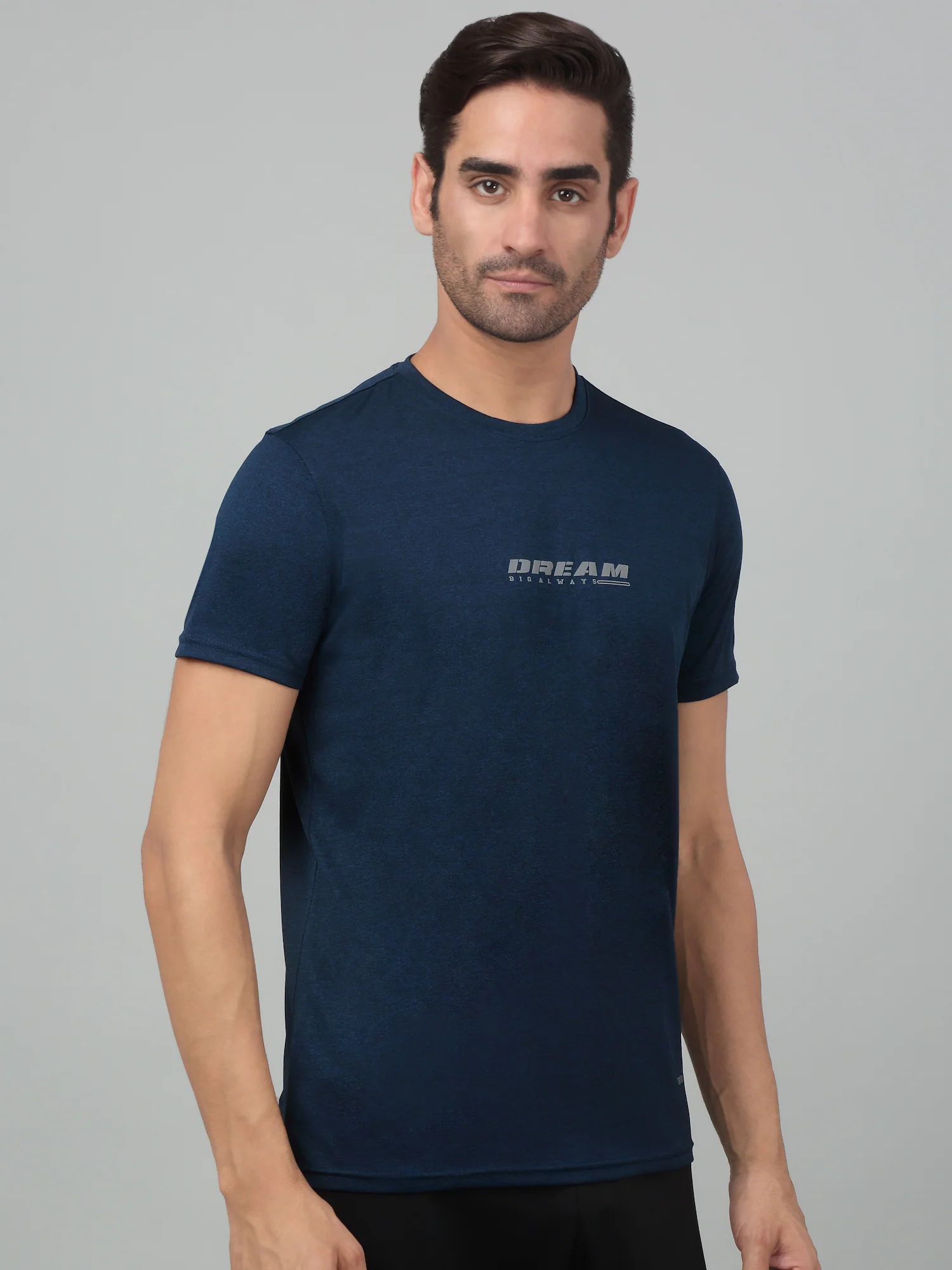 T-Shirt for Men | Breathable & Soft with Color Fastness Regular Fit Round Neck Polyester Fabric Printed Pattern - Image 4