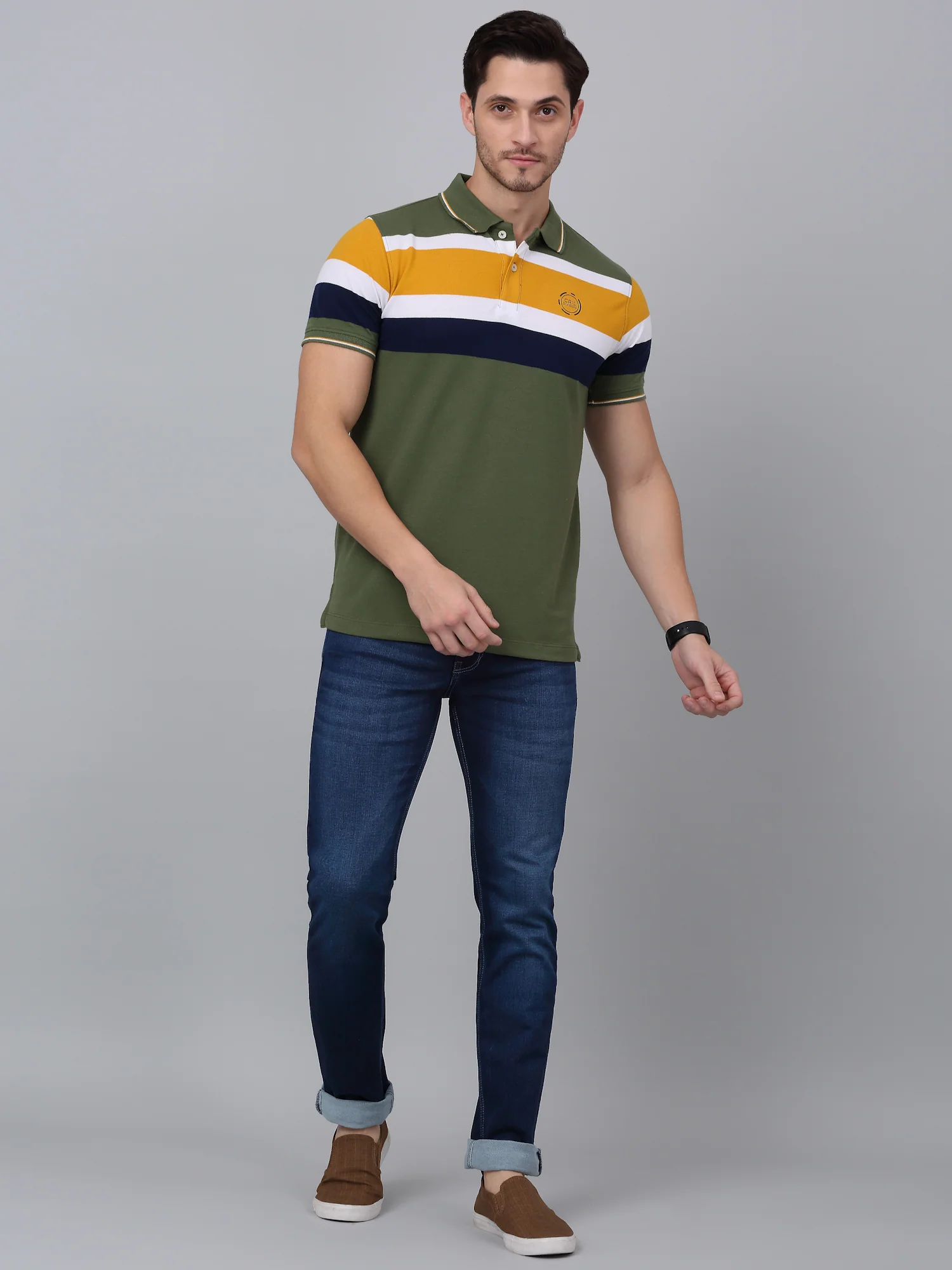 Denim Jeans for Men l Breathable & Soft with Color Fastness Ultra Narrow Fit Cotton Fabric Solid Pattern Button Closure - Image 6