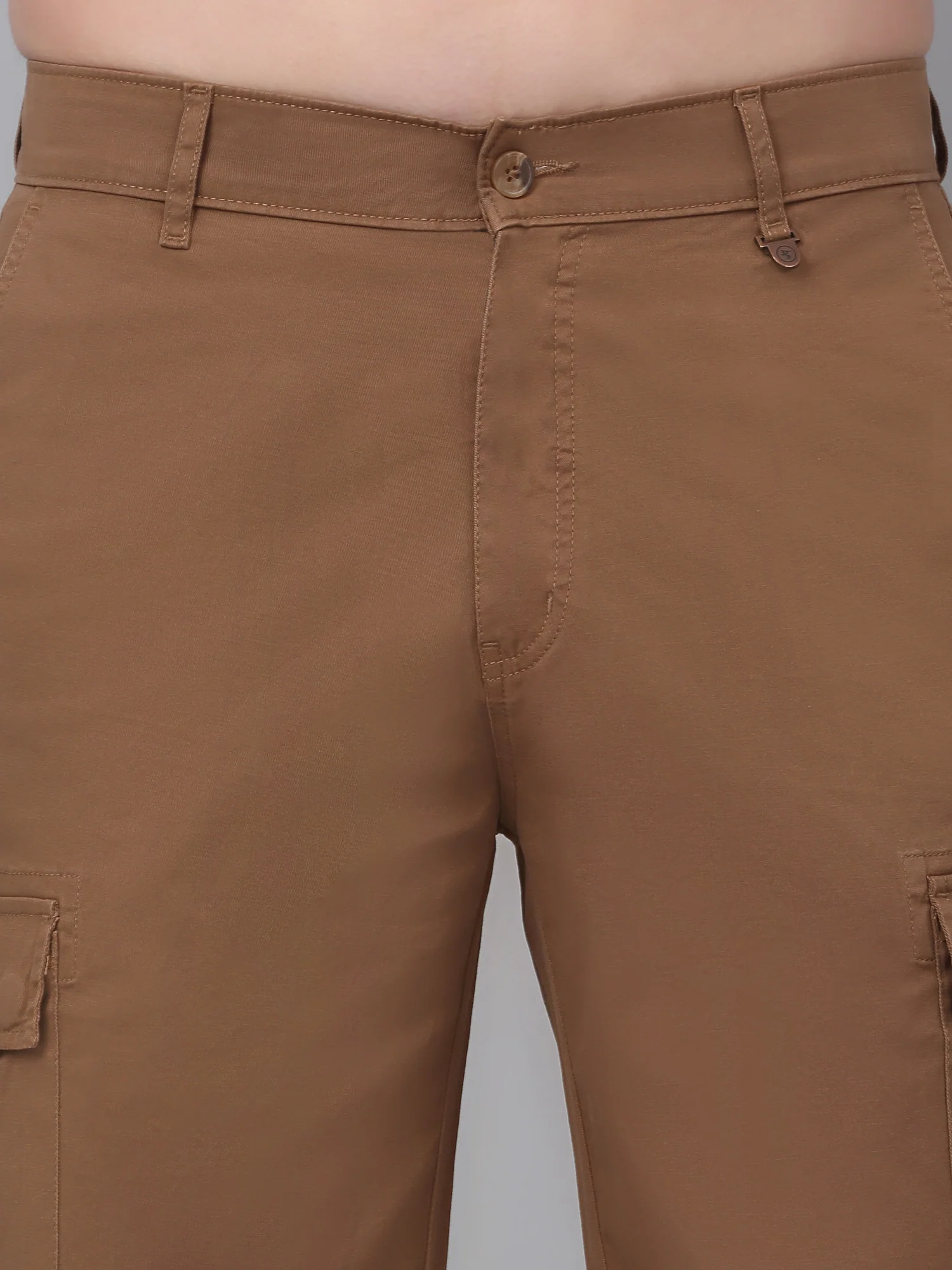 Men's Brown Solid Bermuda - Image 5