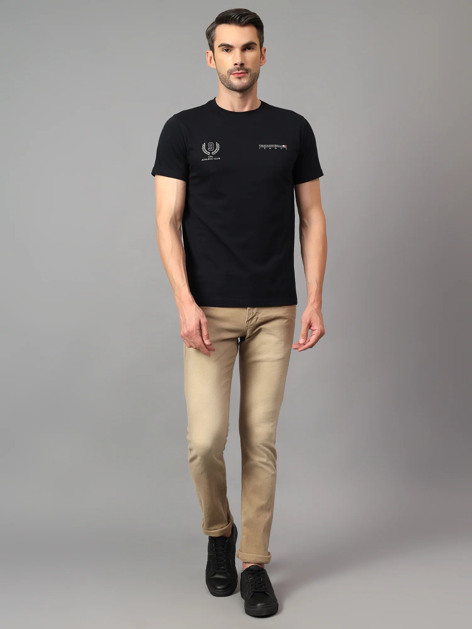 Denim Jeans for Men l Breathable & Soft with Color Fastness Ultra Narrow Fit Cotton Fabric Solid Pattern Button Closure - Image 6