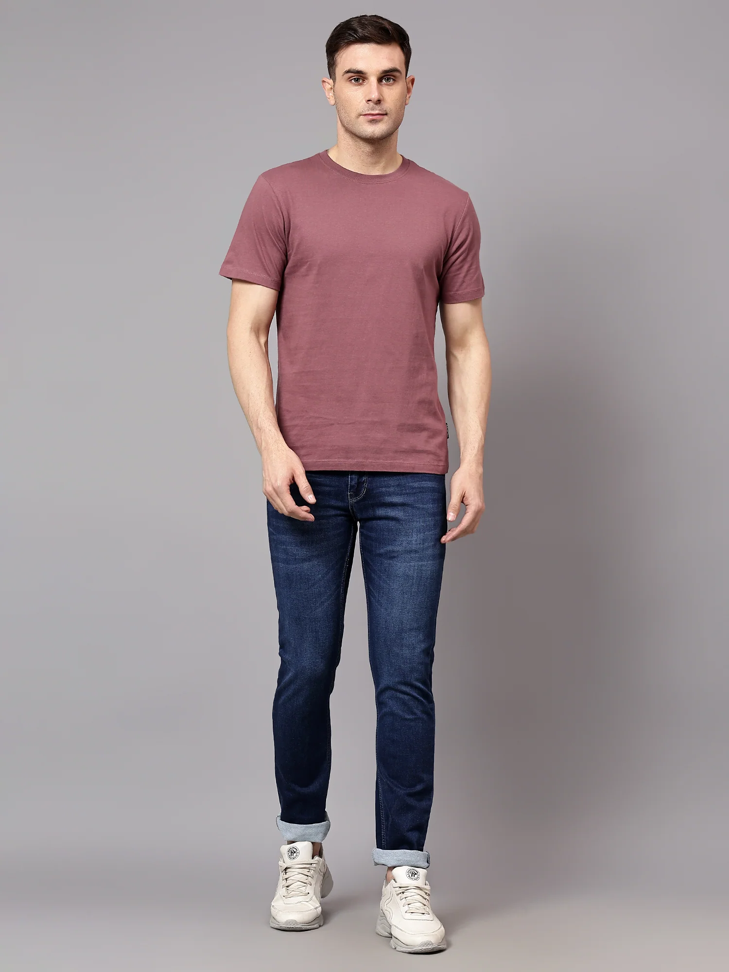 Denim Jeans for Men l Breathable & Soft with Color Fastness Ultra Narrow Fit Cotton Fabric Solid Pattern Button Closure - Image 6