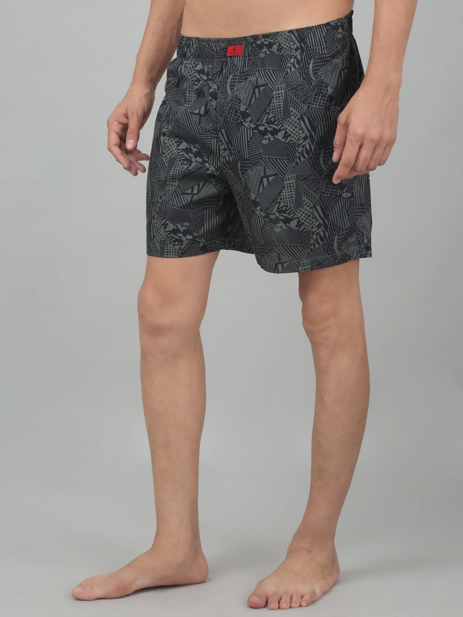 Men's Green Printed Boxer - Image 3