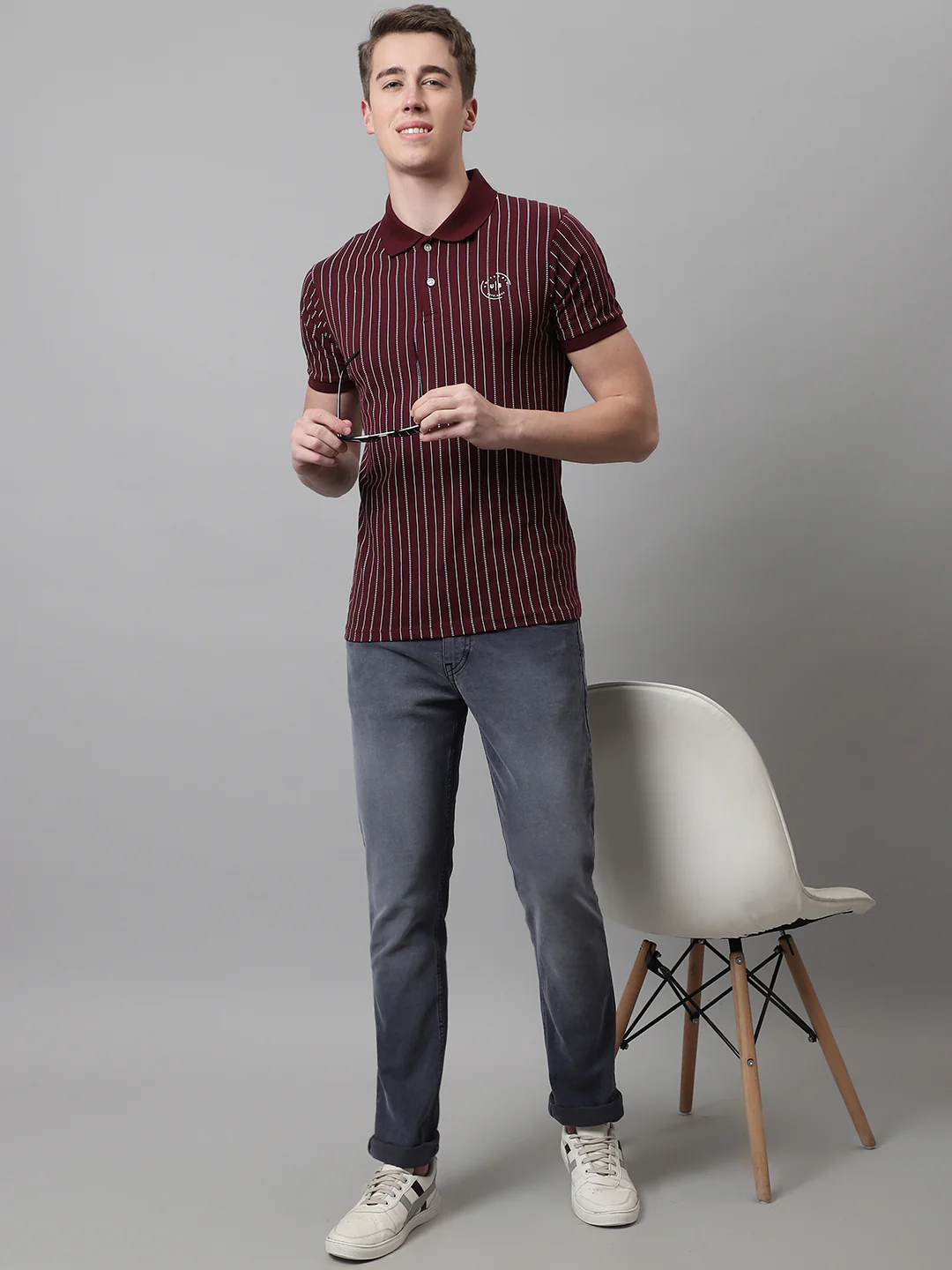 Denim Jeans for Men l Breathable & Soft with Color Fastness Ultra Narrow Fit Cotton Fabric Solid Pattern Button Closure - Image 6