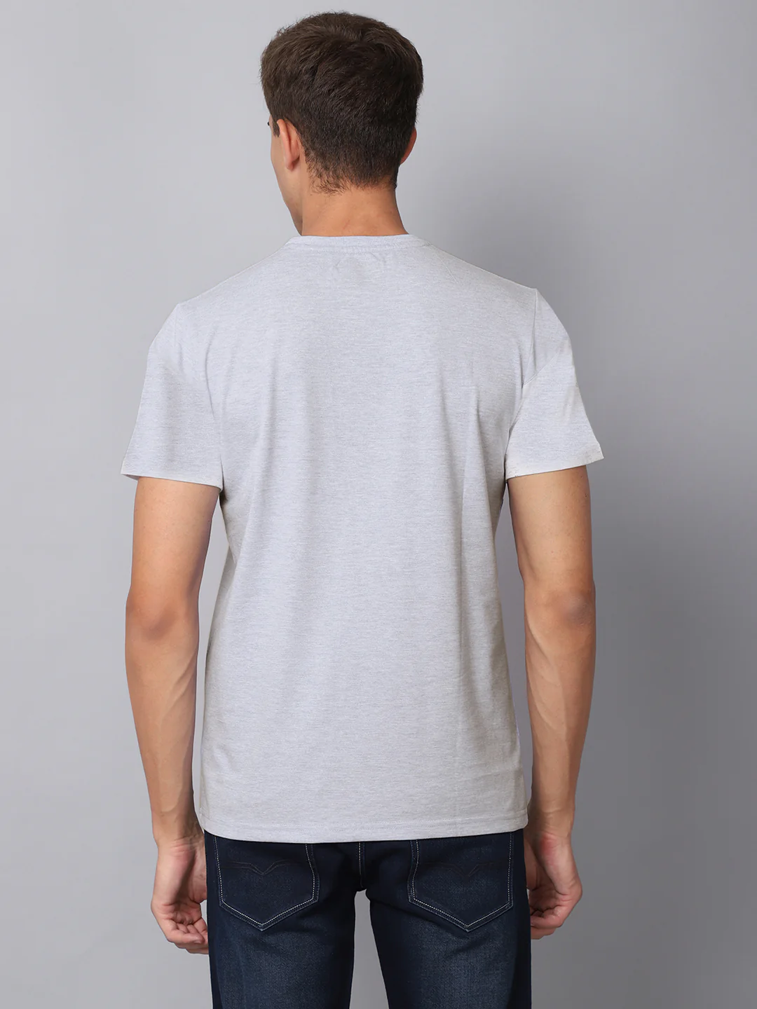T-Shirt for Men | Breathable & Soft with Color Fastness Regular Fit Round Neck Poly Cotton Fabric Printed Pattern - Image 2