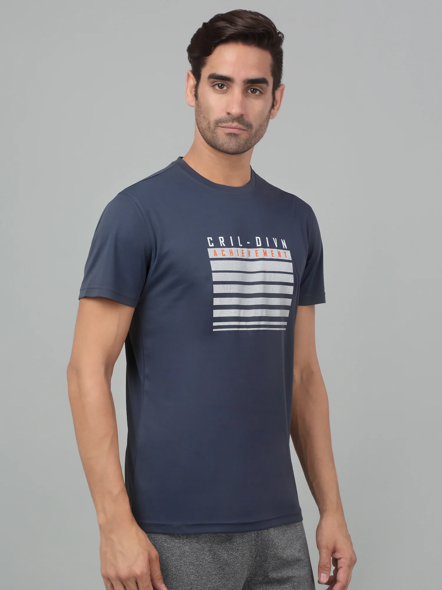 T-Shirt for Men | Breathable & Soft with Color Fastness Regular Fit Round Neck Polyester Fabric Printed Pattern - Image 4