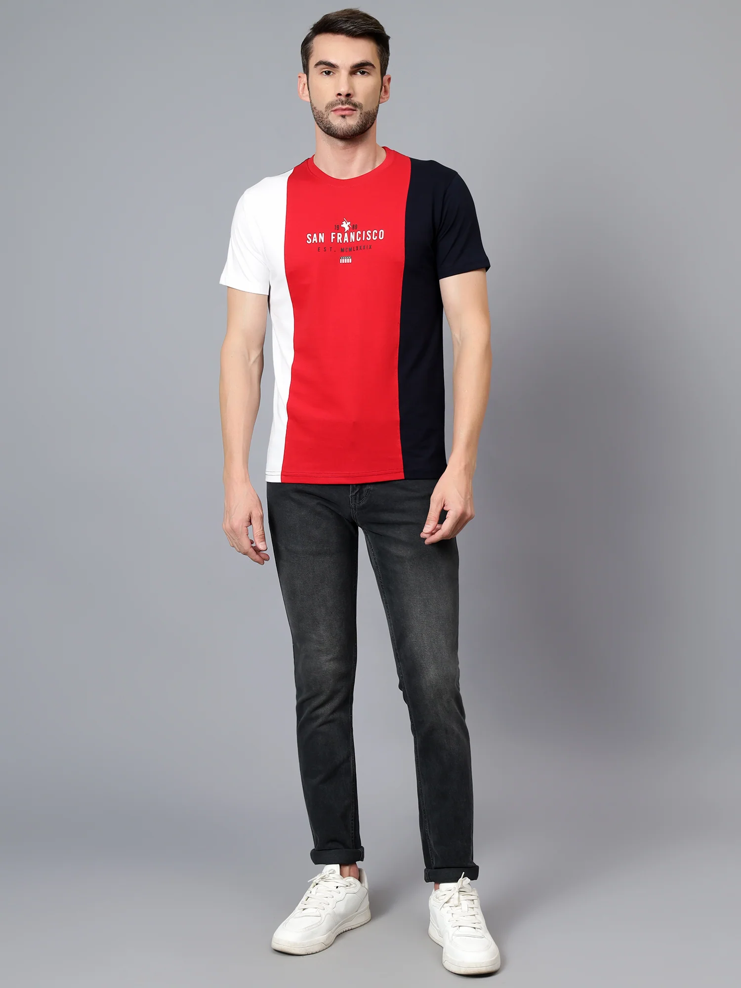 Denim Jeans for Men l Breathable & Soft with Color Fastness Ultra Narrow Fit Cotton Fabric Solid Pattern Button Closure - Image 6