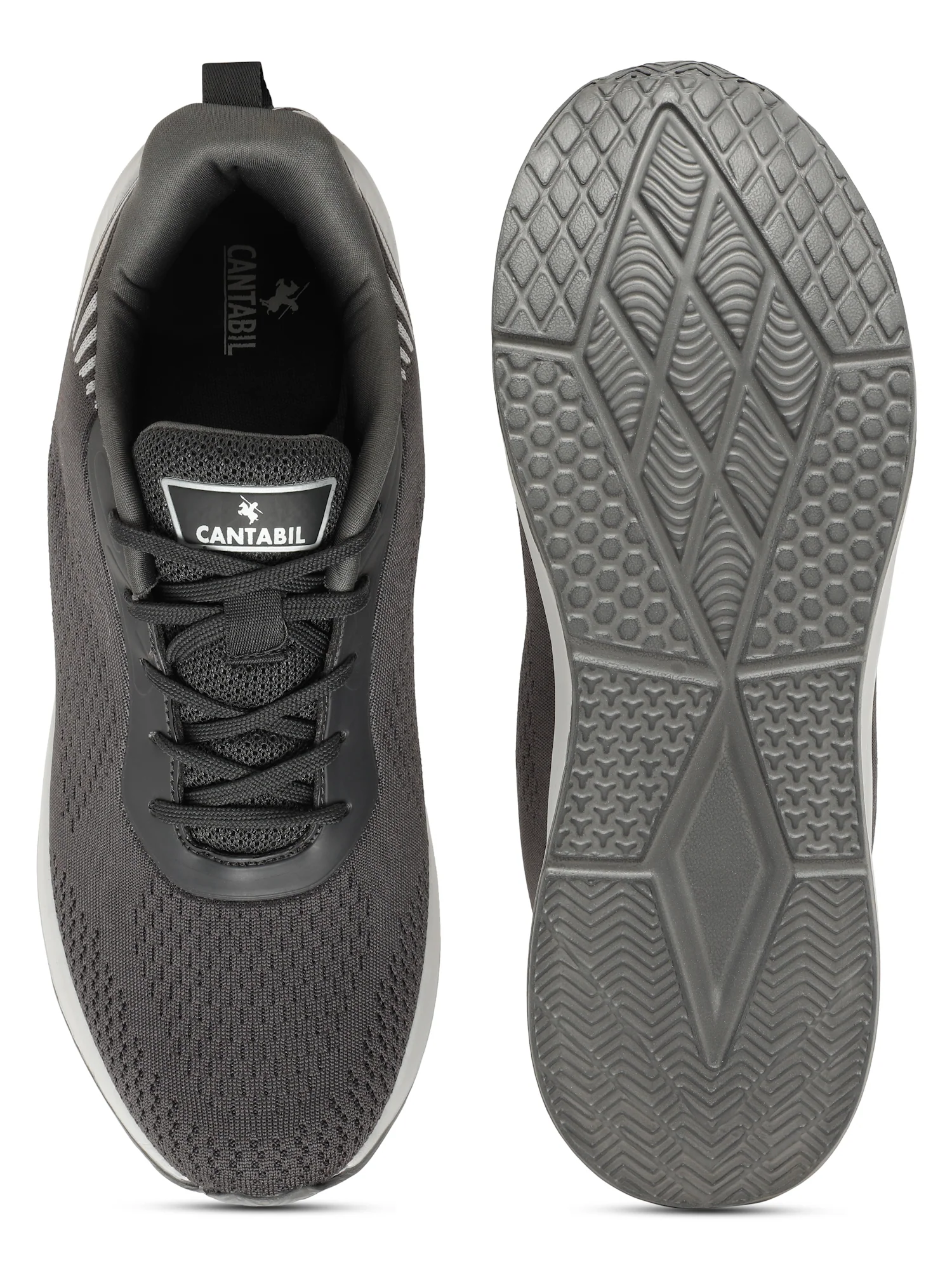 Casual Sports Shoes for Men | Lightweight & Comfortable with Cushioned Insole Knitted Upper TPR Sole Lace Up Closure - Image 4