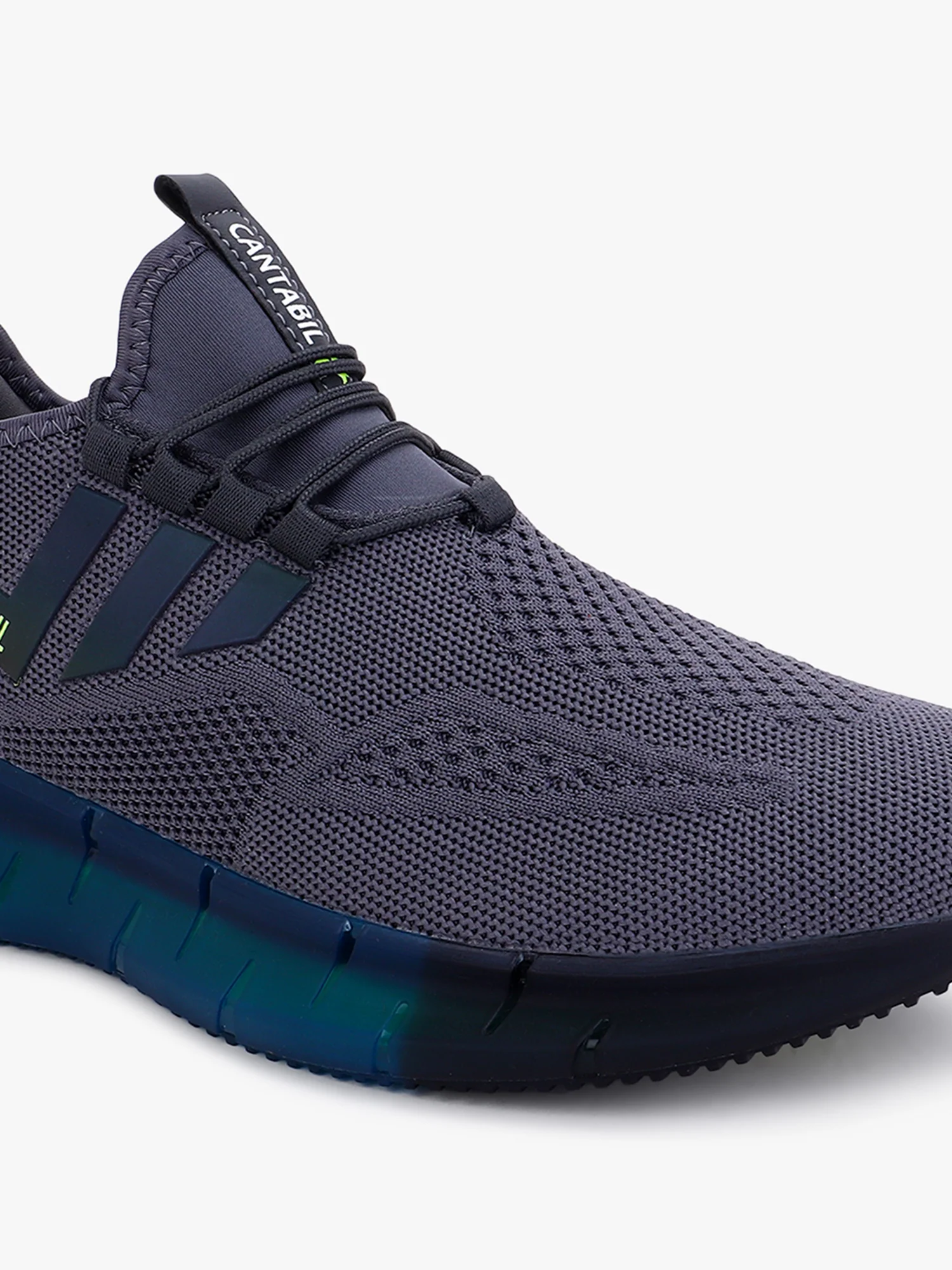 Casual Sports Shoes for Men | Lightweight & Comfortable with Cushioned Insole Knitted Upper Phylon Sole Lace Up Closure - Image 2