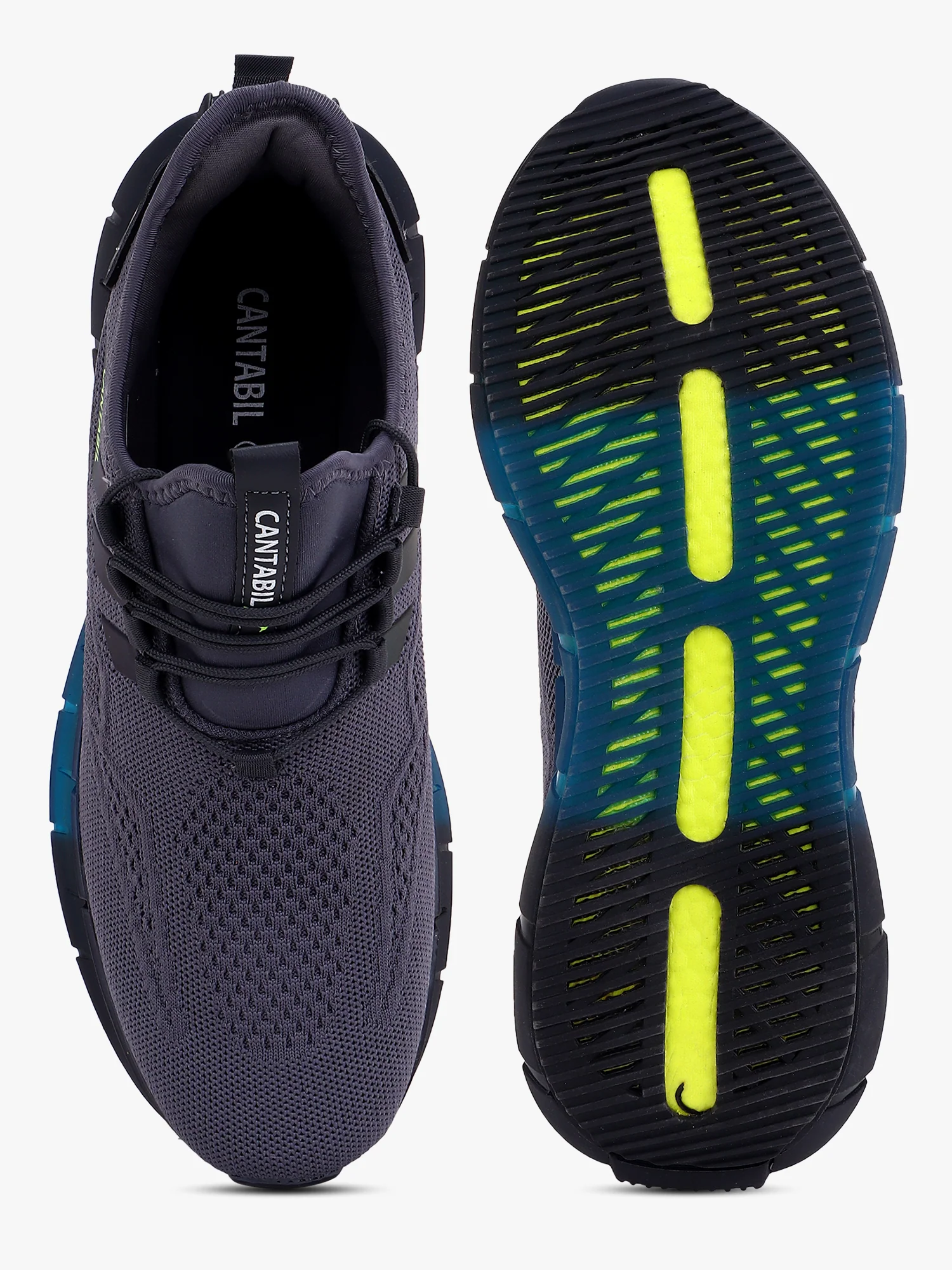 Casual Sports Shoes for Men | Lightweight & Comfortable with Cushioned Insole Knitted Upper Phylon Sole Lace Up Closure - Image 3