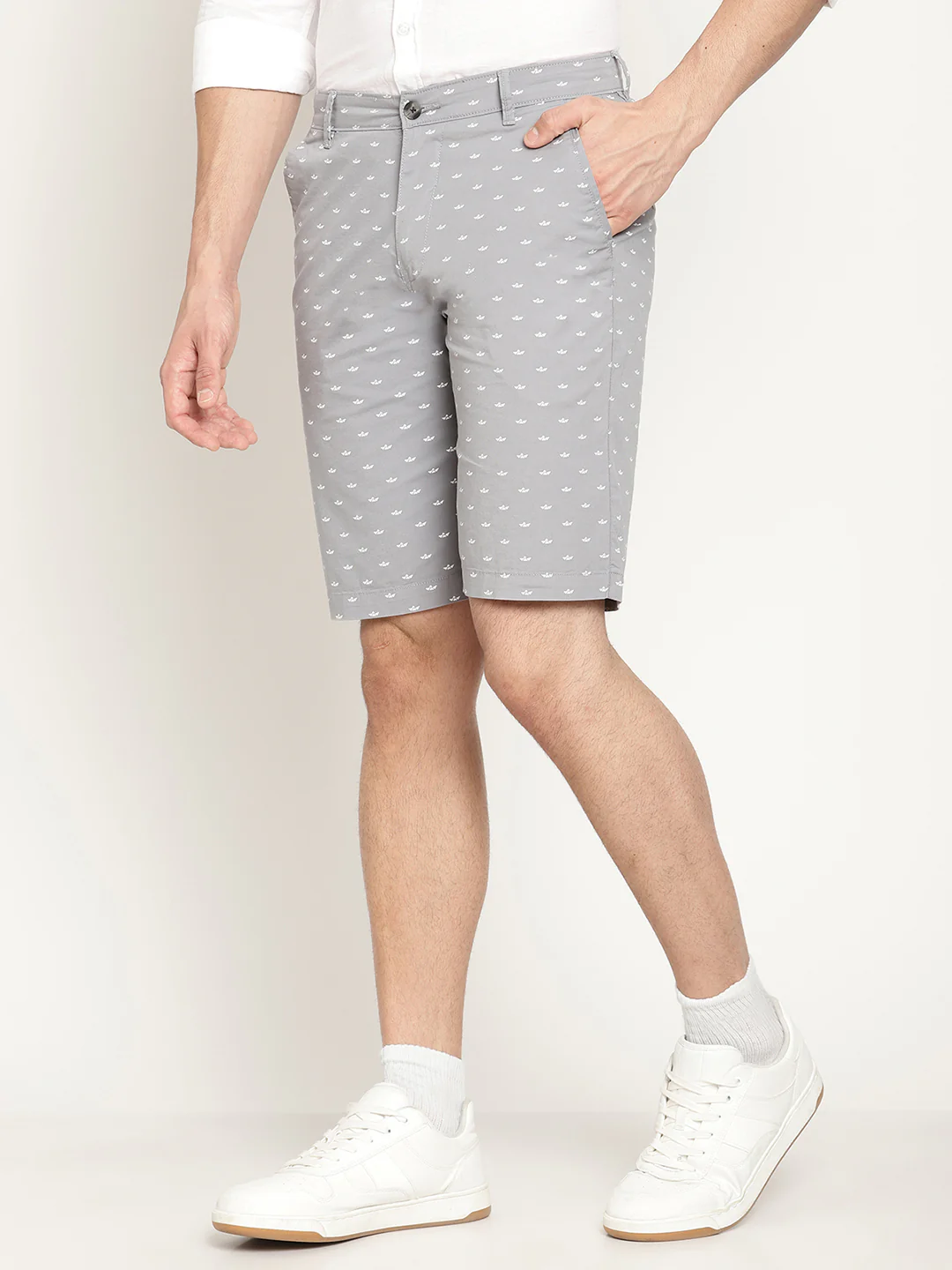Men's Light Grey Bermuda - Image 3