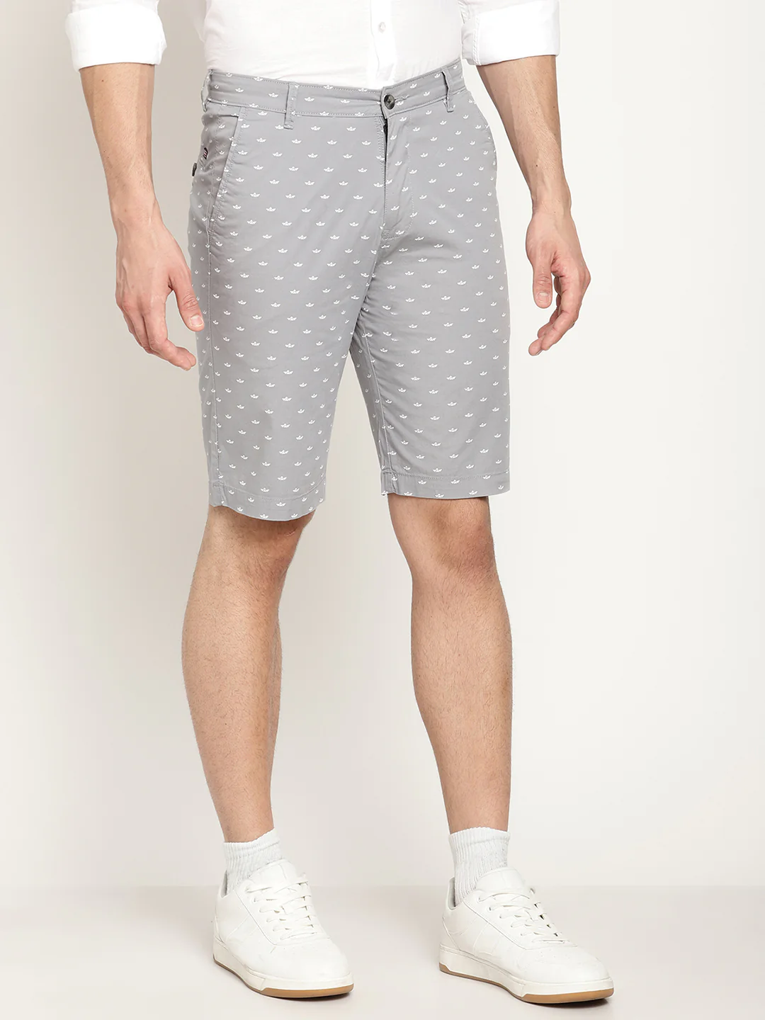 Men's Light Grey Bermuda - Image 4