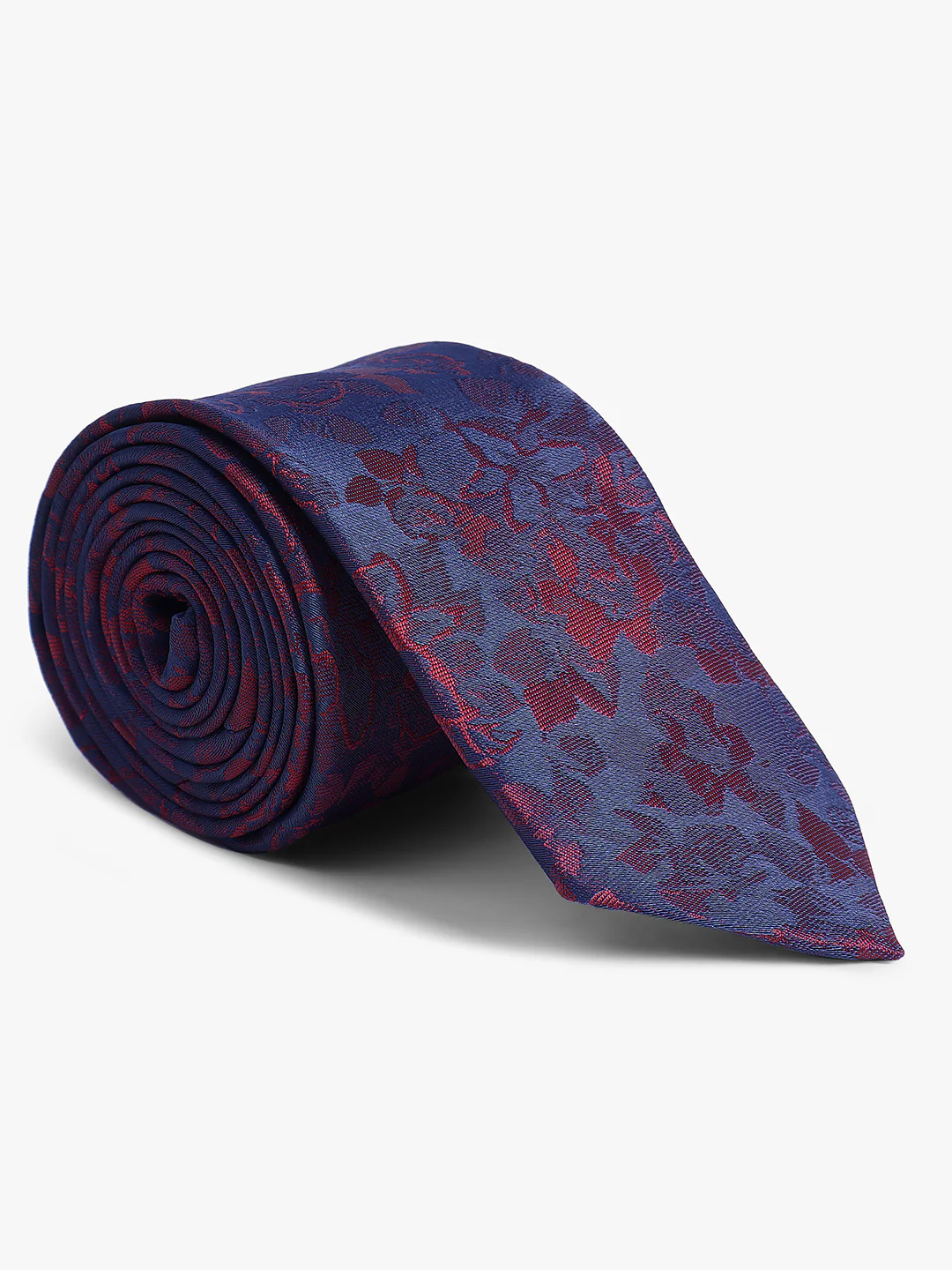 Cantabil Men's Maroon Floral Printed Broad Tie - Image 5