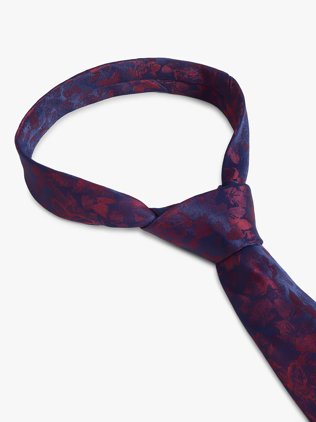 Cantabil Men's Maroon Floral Printed Broad Tie - Image 6