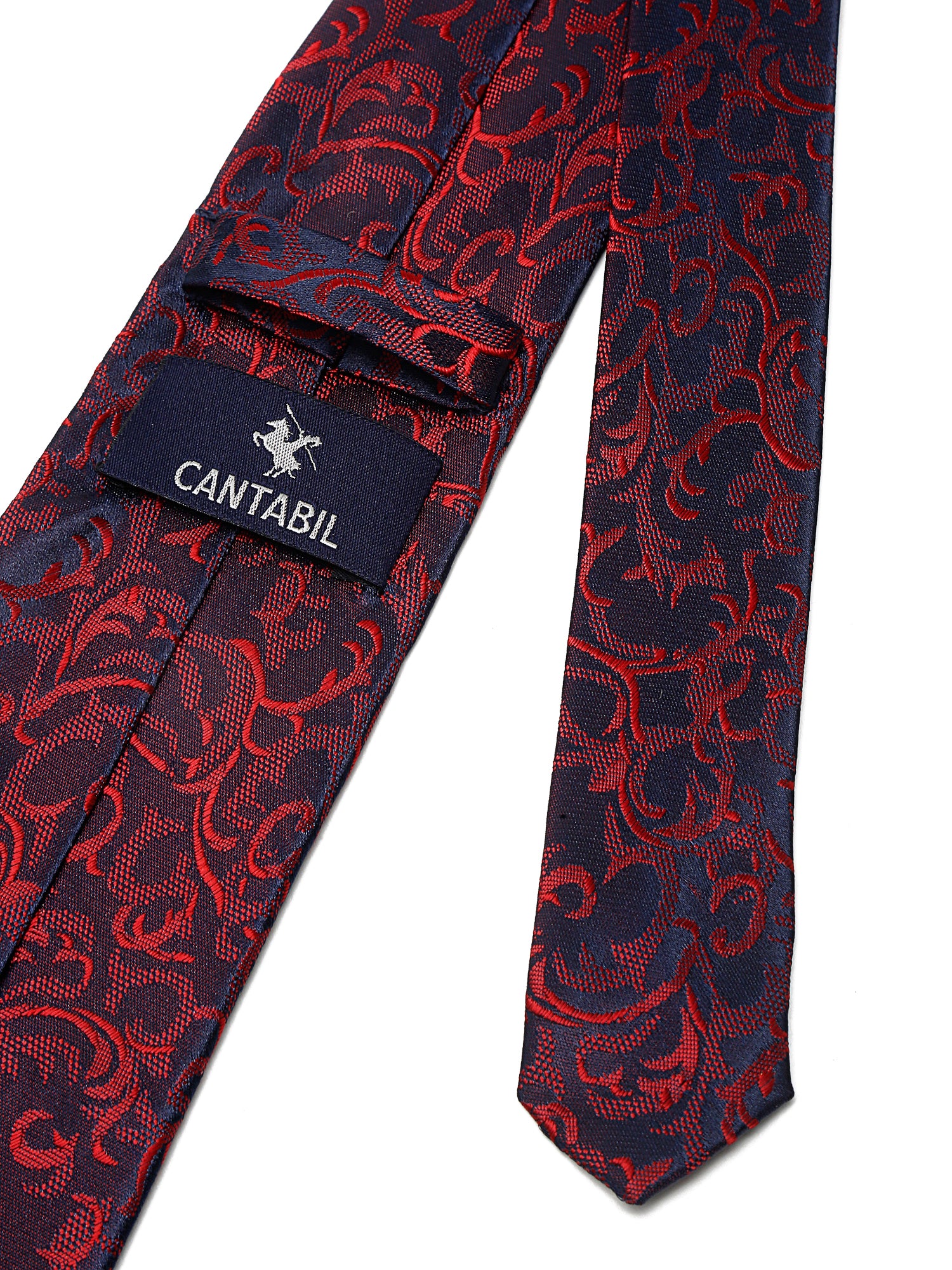 Men's Maroon Fashion Broad Tie - Image 4