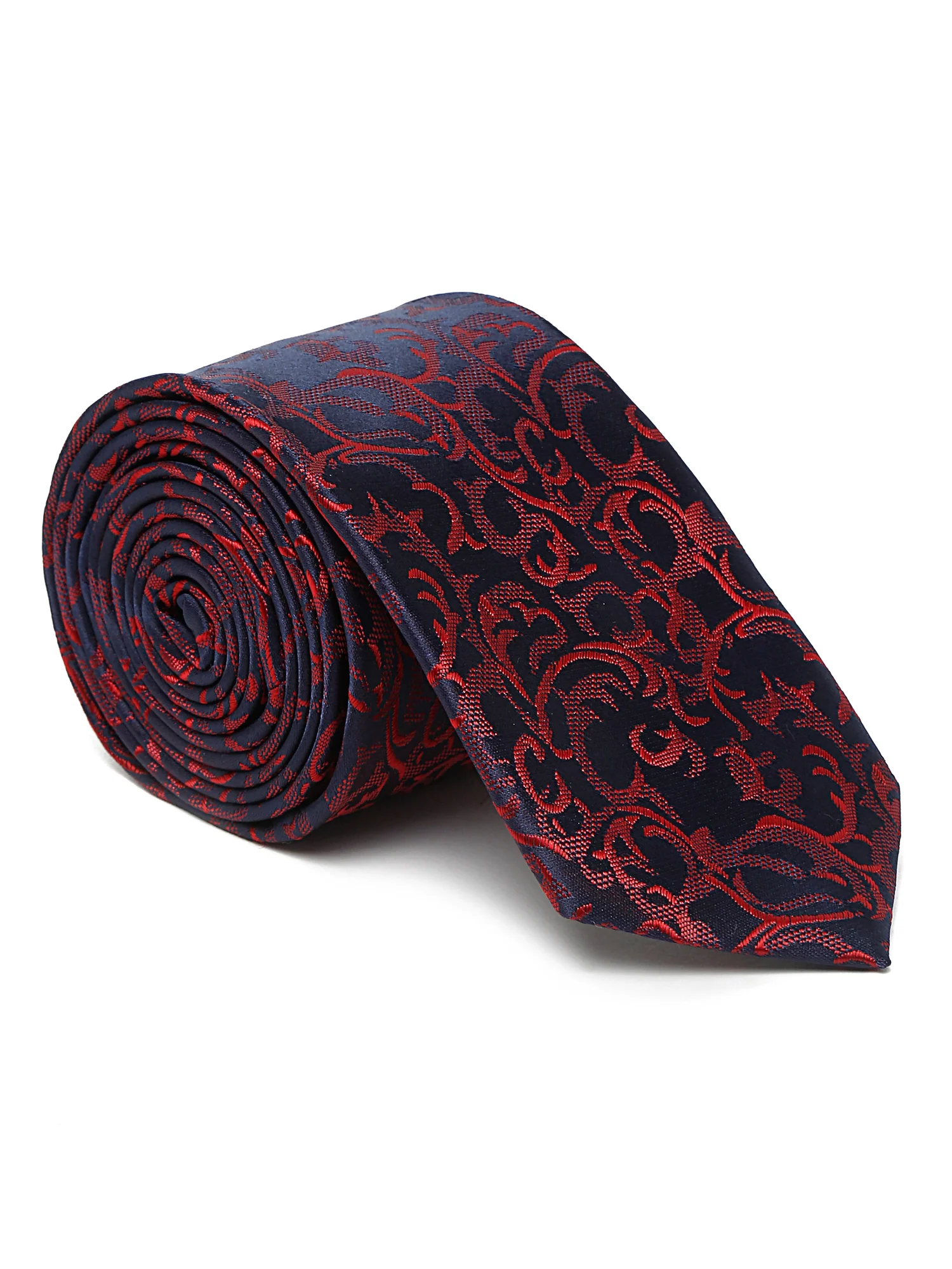 Men's Maroon Fashion Broad Tie - Image 5