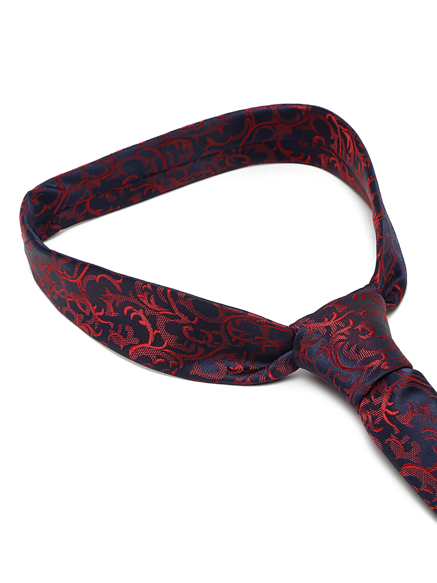 Men's Maroon Fashion Broad Tie - Image 6