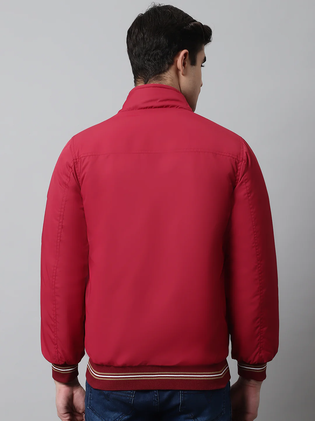 Mens Maroon Reversible Jacket - Image 2