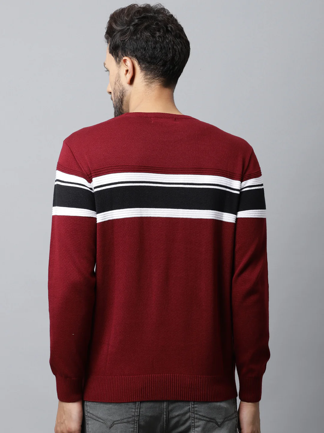 Mens Maroon Sweater - Image 2