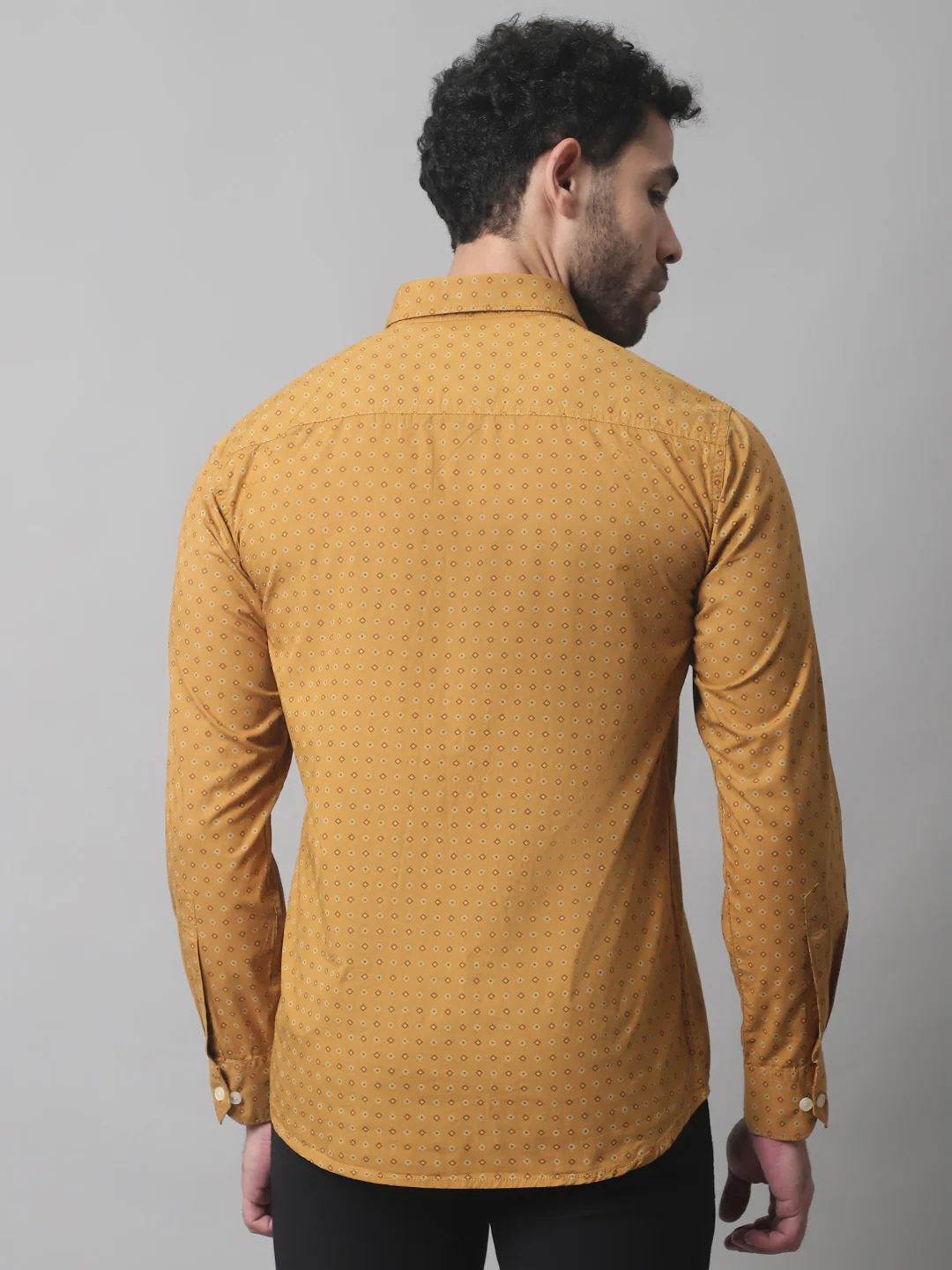 Casual Shirt for Men | Breathable & Soft with Color Fastness Regular Fit Spread Collar Neck Cotton Fabric Printed Pattern - Image 2