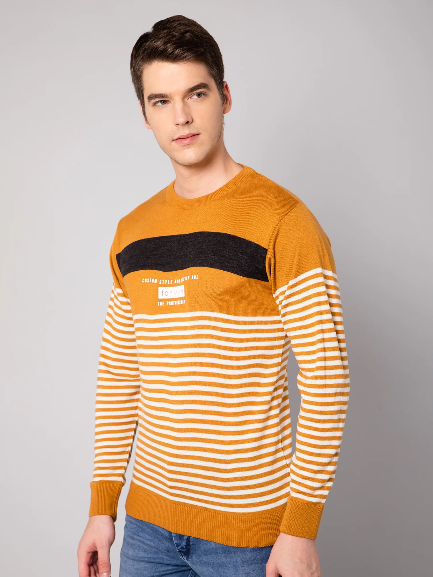 Mens Mustard Sweater - Image 3