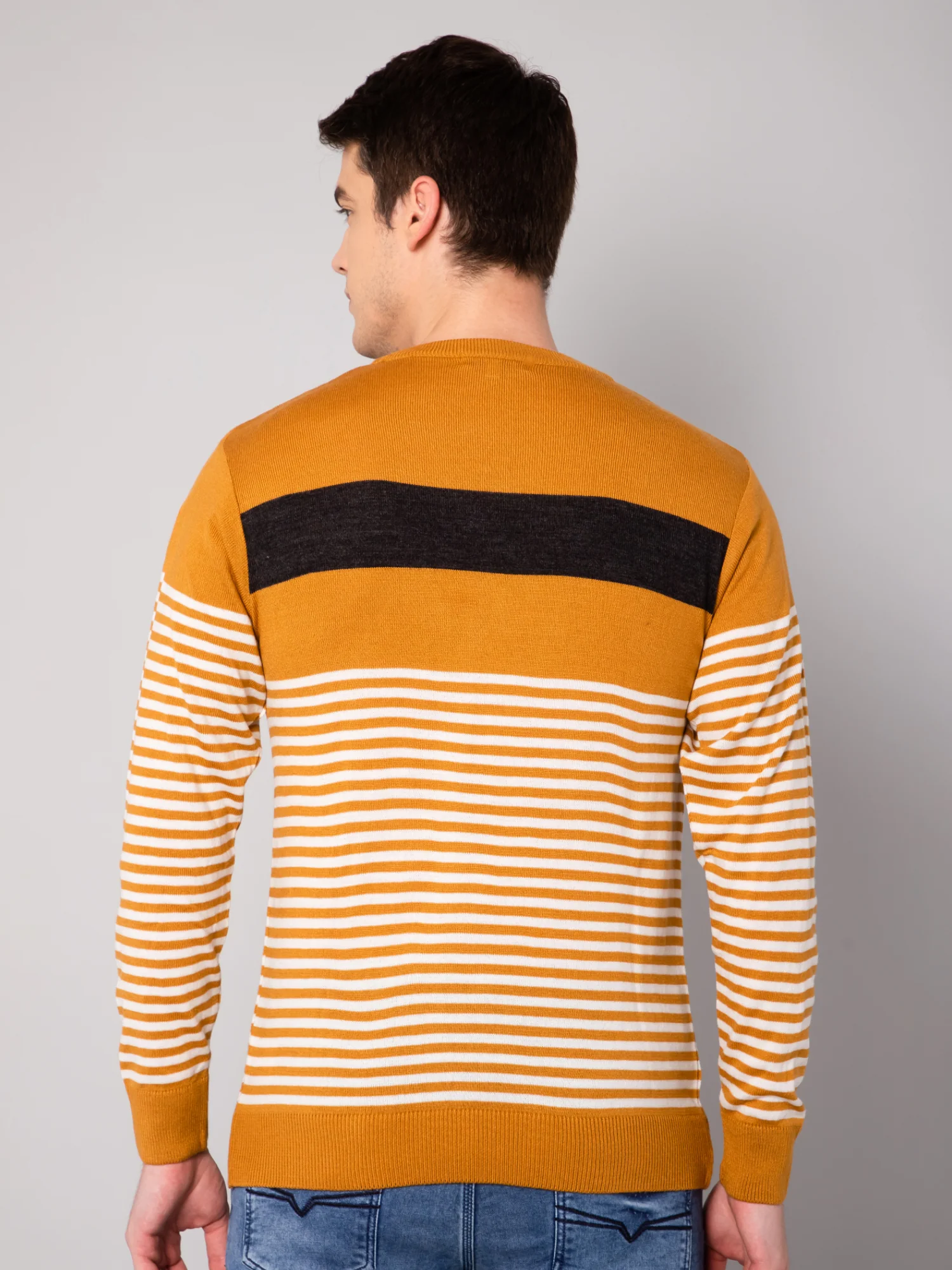 Mens Mustard Sweater - Image 4
