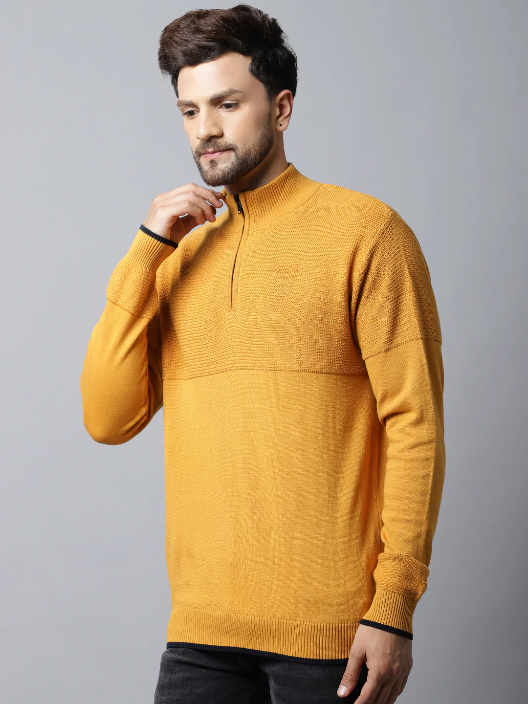 Mens Mustard Sweater - Image 3