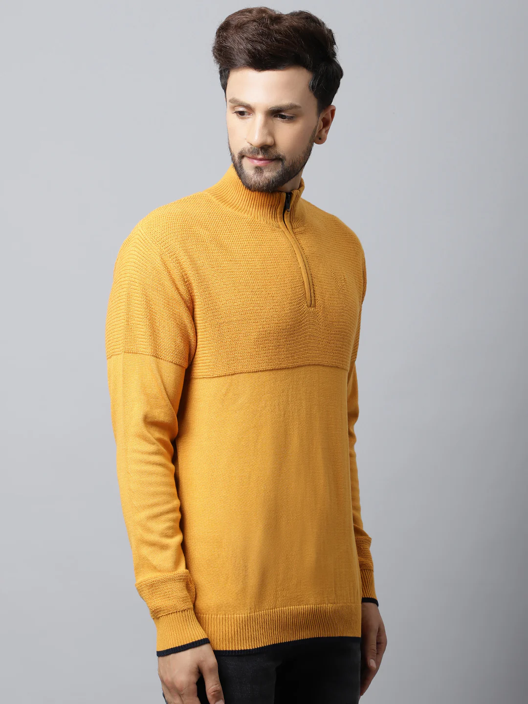 Mens Mustard Sweater - Image 4