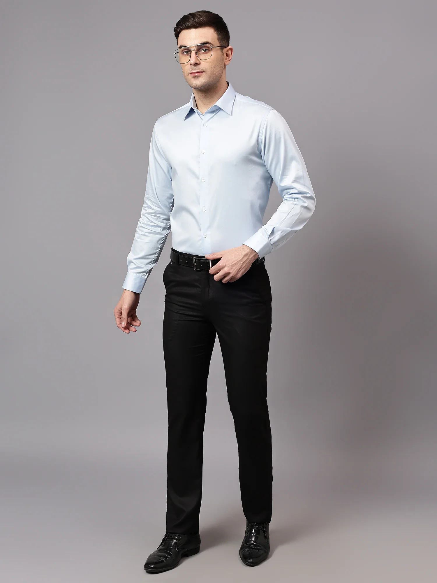 Formal Trouser for Men | Breathable & Soft with Color Fastness Regular Fit Terry Rayon Fabric Checkered Pattern Hook & Eye Closure - Image 6
