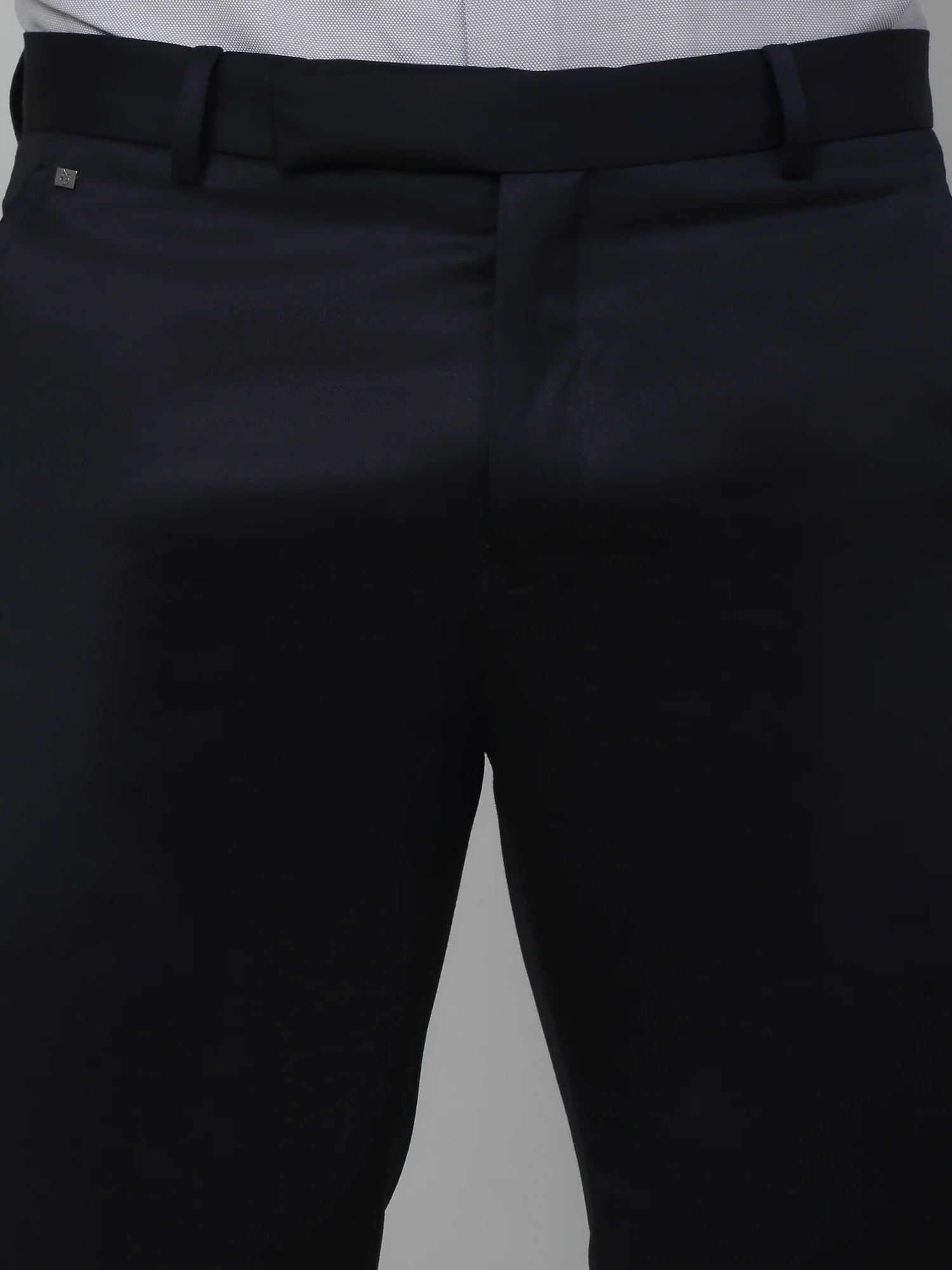 Formal Trouser for Men | Breathable & Soft with Color Fastness Regular Fit Poly Viscose Fabric Checkered Pattern Hook & Eye Closure - Image 4