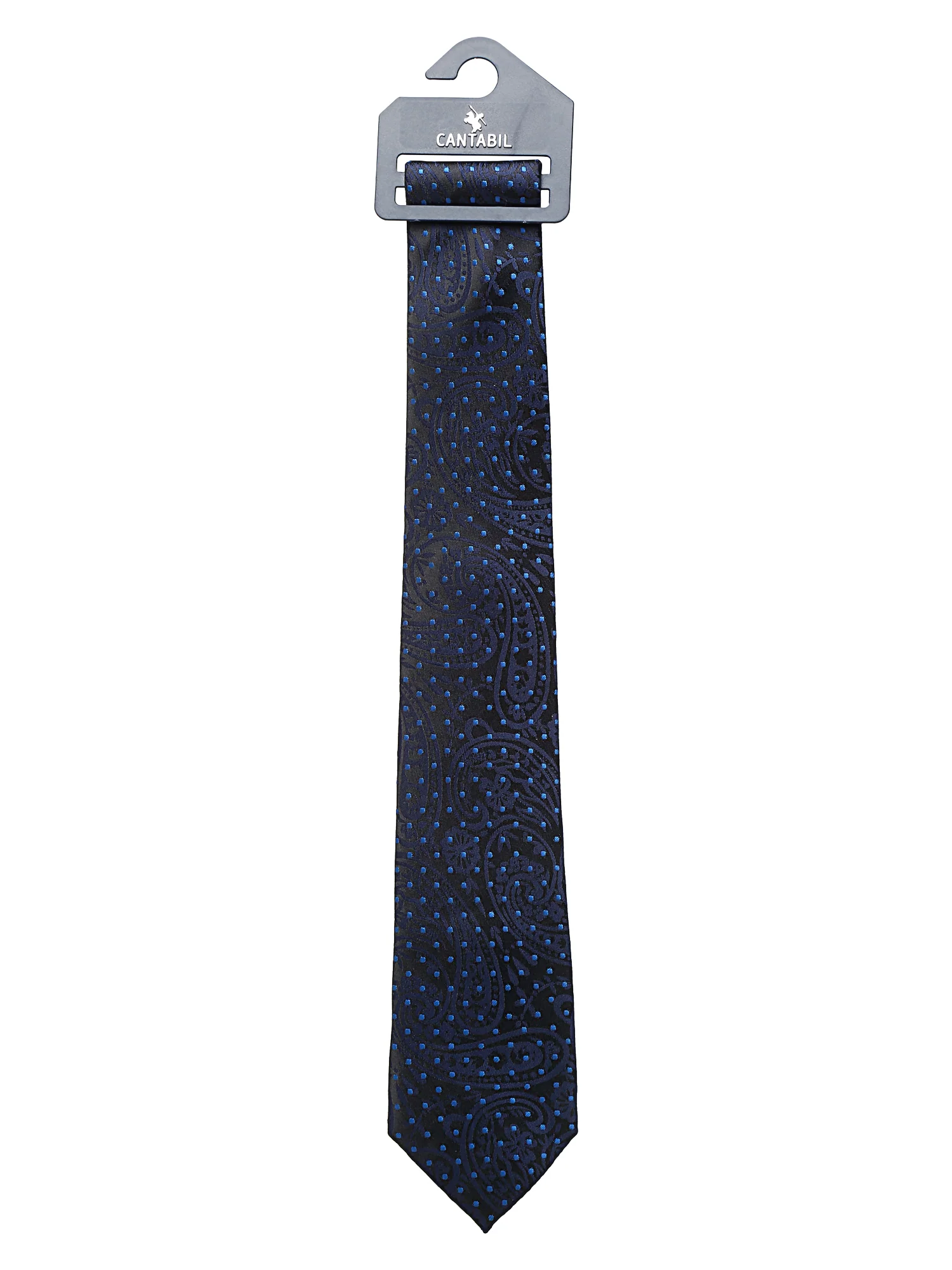 Men's Navy Blue Fashion Broad Tie - Image 3