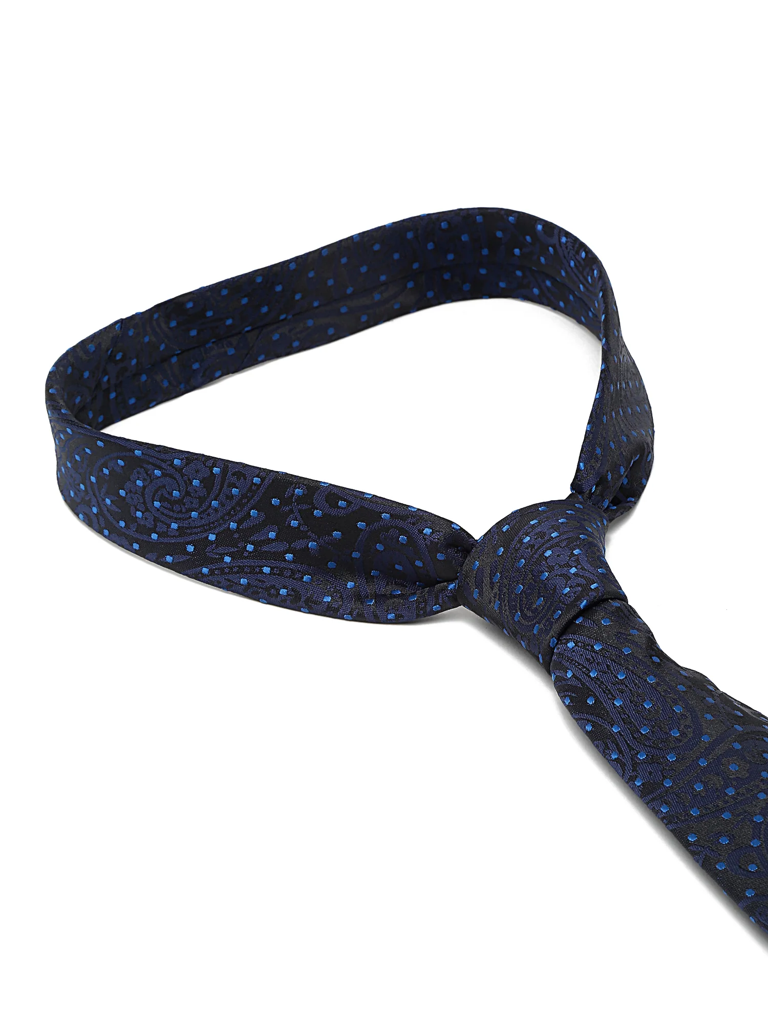 Men's Navy Blue Fashion Broad Tie - Image 6