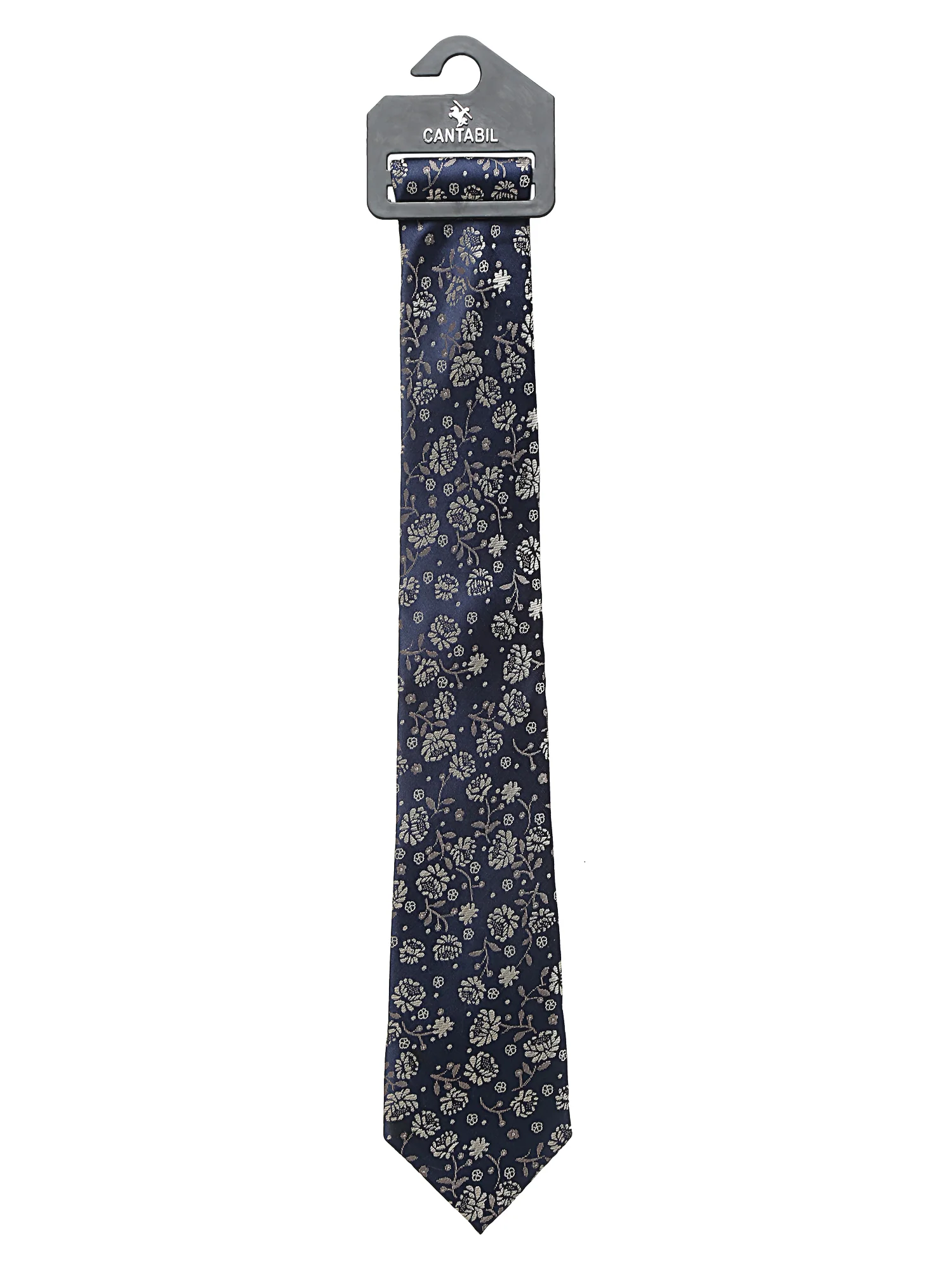 Men's Navy Blue Fashion Broad Tie - Image 3