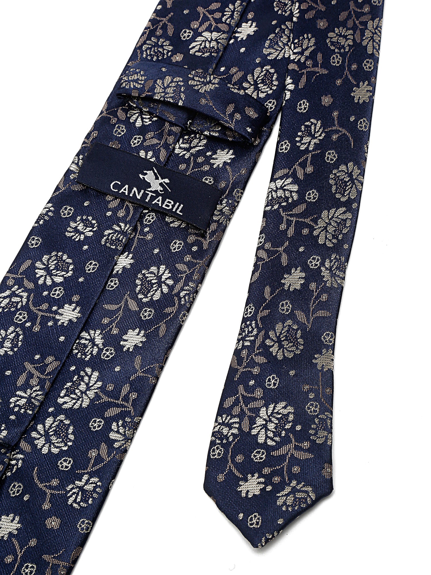 Men's Navy Blue Fashion Broad Tie - Image 4
