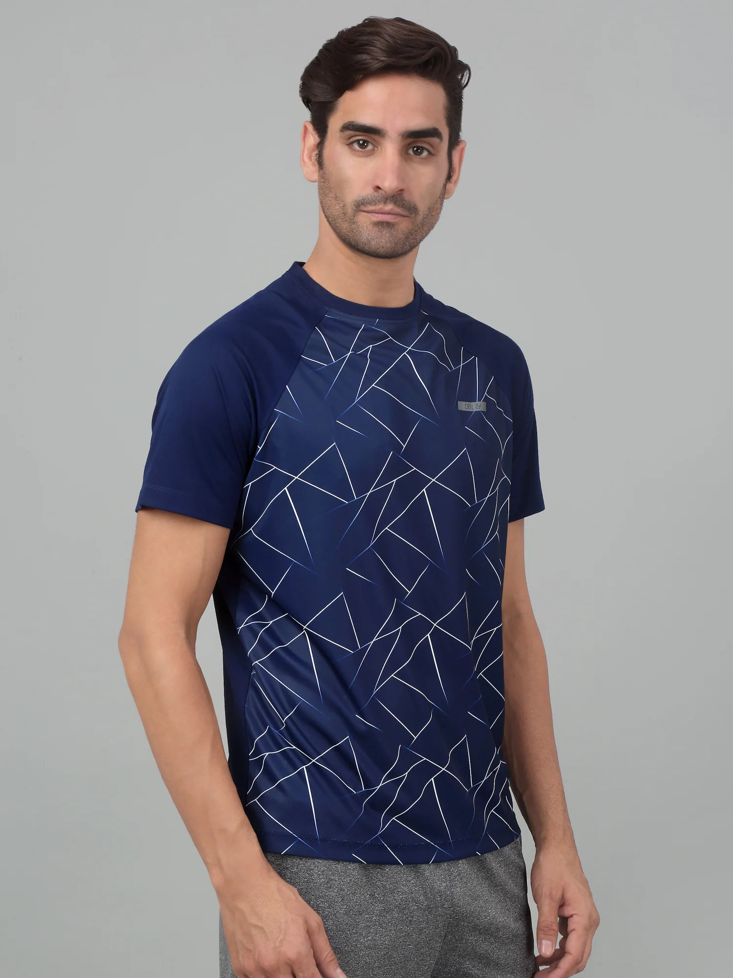 T-Shirt for Men | Breathable & Soft with Color Fastness Regular Fit Round Neck Polyester Fabric Printed Pattern - Image 4