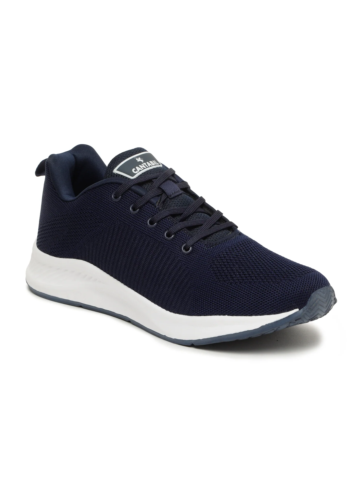 Casual Sports Shoes for Men | Lightweight & Comfortable with Cushioned Insole Knitted Upper EVA Sole Lace Up Closure - Image 2