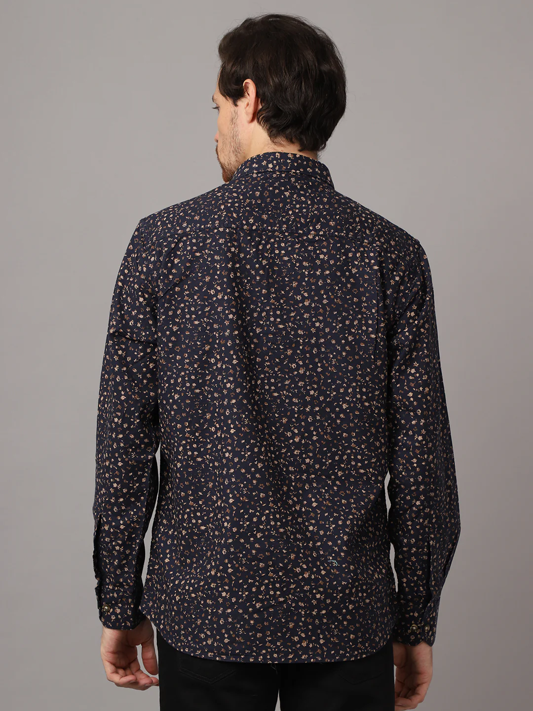 Casual Shirt for Men | Breathable & Soft with Color Fastness Regular Fit Spread Collar Neck Cotton Fabric Printed Pattern - Image 3