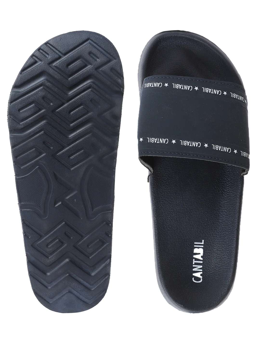 Casual Sliders for Men | Lightweight & Comfortable with Cushioned Insole PU Upper EVA Sole Slip on Closure. - Image 3