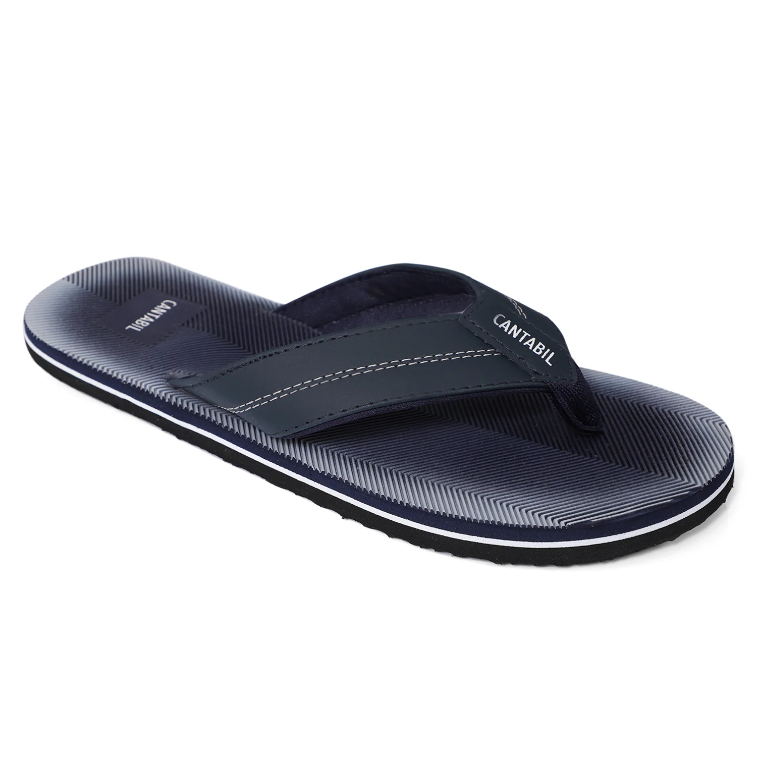 Casual Flip Flop for Men | Lightweight & Comfortable with Cushioned Insole PU Upper Rubber Sole Slip on Closure. - Image 3