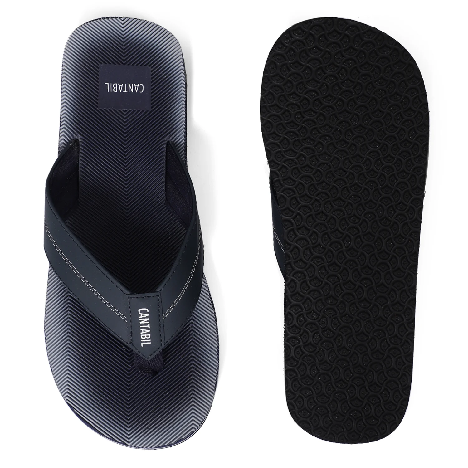 Casual Flip Flop for Men | Lightweight & Comfortable with Cushioned Insole PU Upper Rubber Sole Slip on Closure. - Image 5