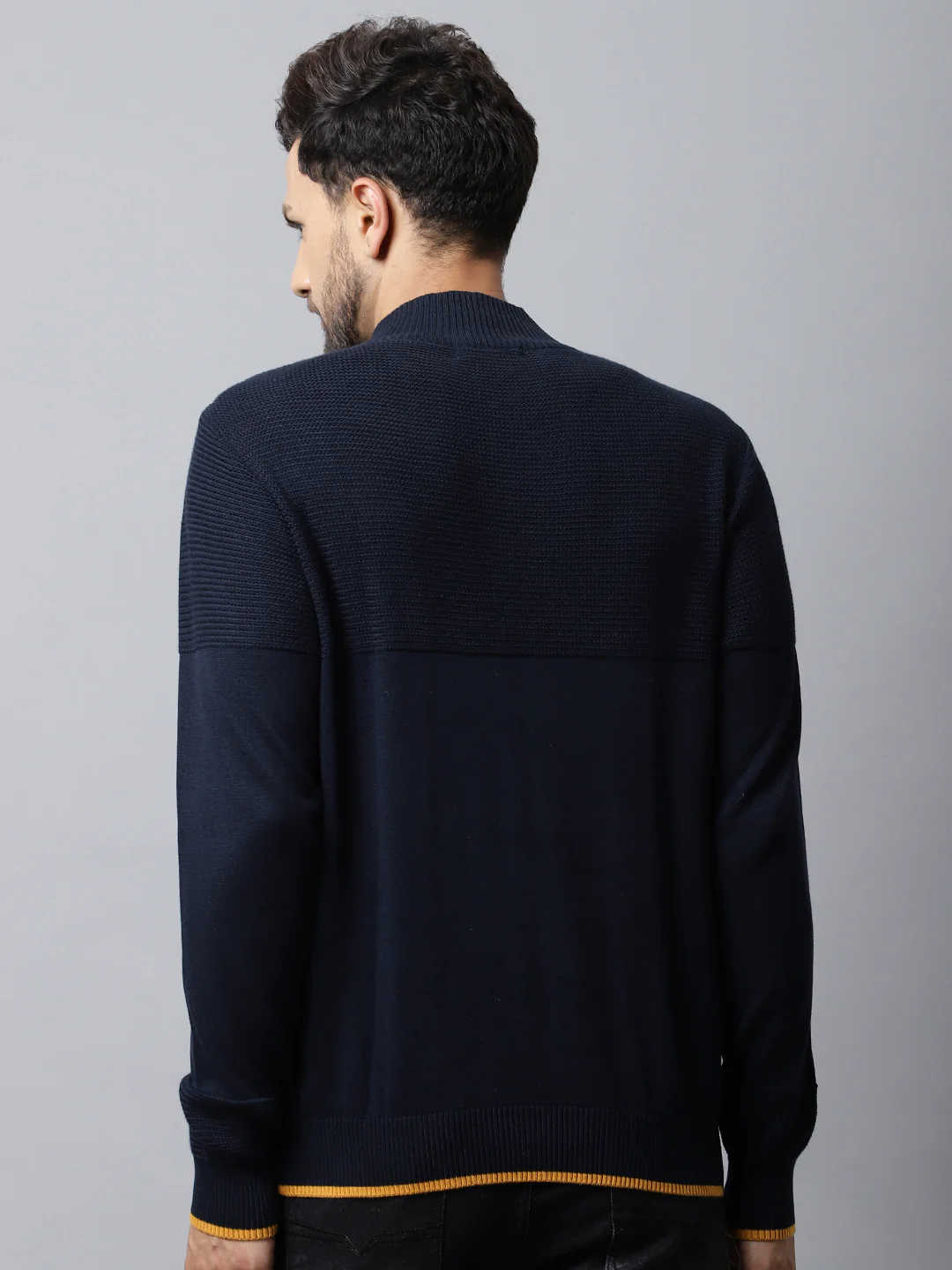 Mens Navy Sweater - Image 2